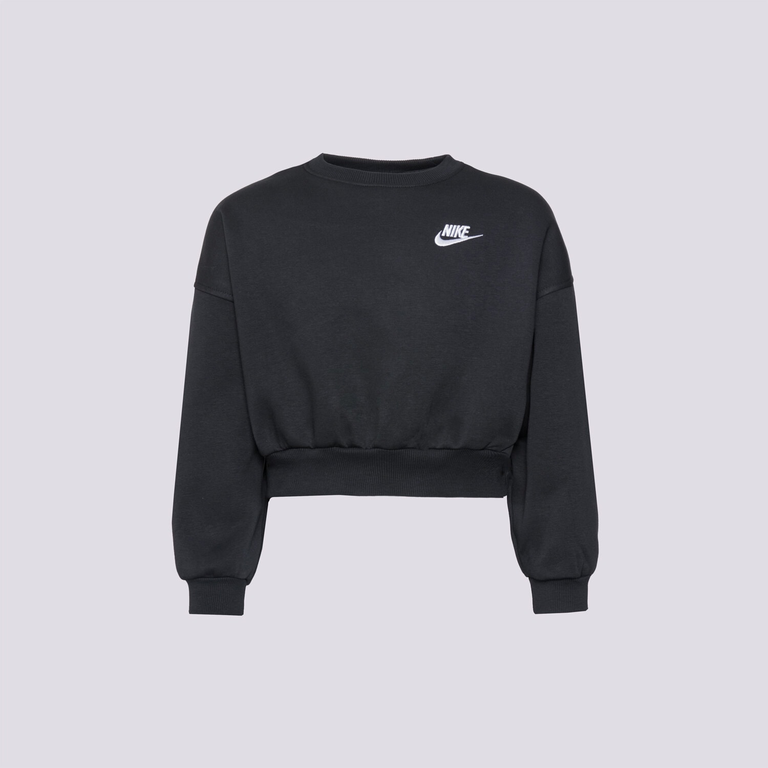 Otroški pulover NIKE JOPICA G NSW CLUB FLC BXY CRW LBR GIRL FZ9244-010 črna