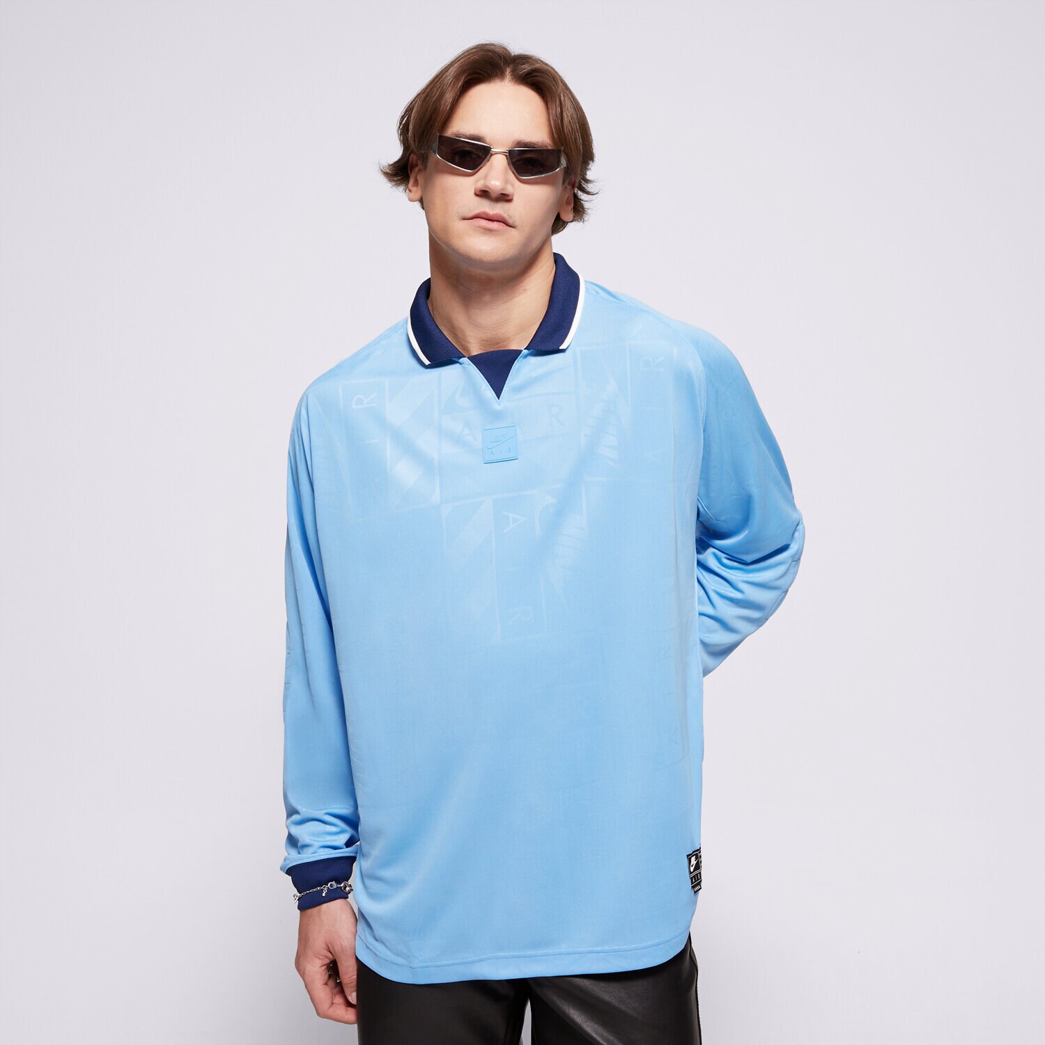 Moška majica s kratkimi rokavi NIKE T-SHIRT M NIKE AIR LS JERSEY HM8987-412 modra