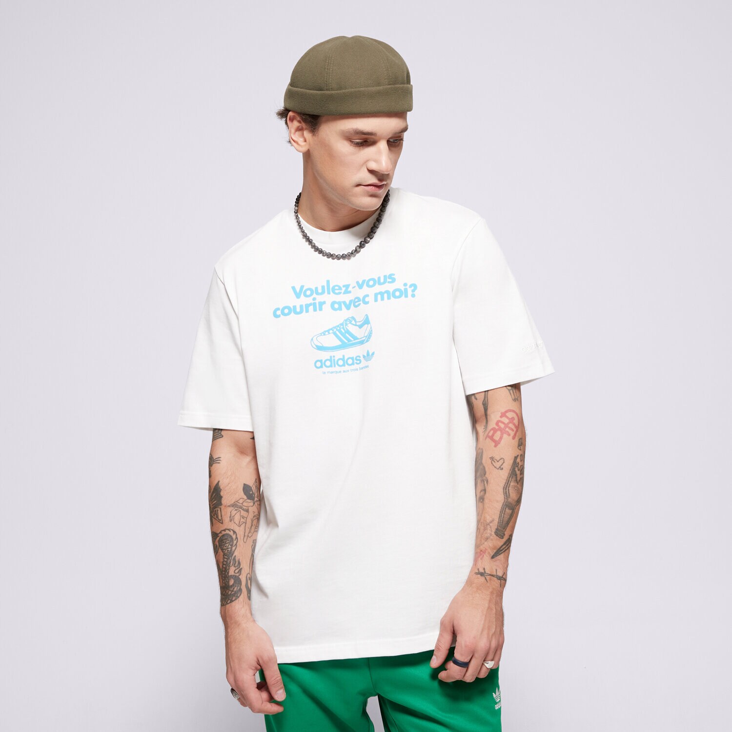 Moška majica s kratkimi rokavi ADIDAS T-SHIRT GRFX TEE JC8365 bela