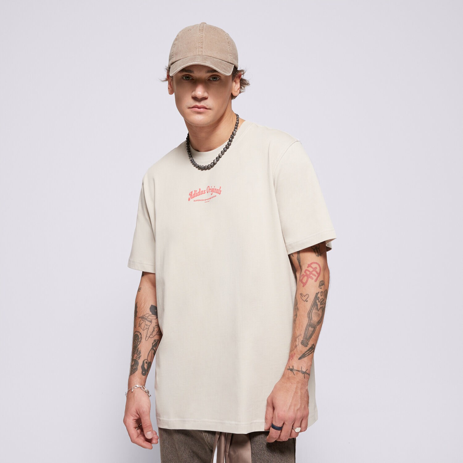 Moška majica s kratkimi rokavi ADIDAS T-SHIRT WAB TEE JD0667 bež