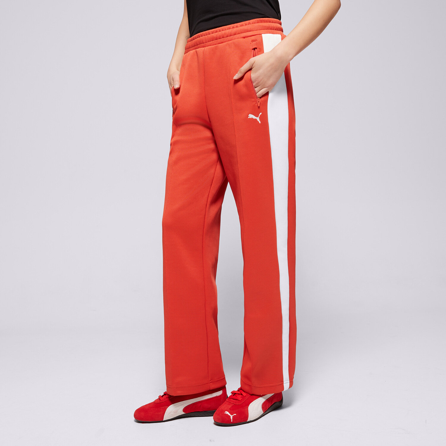 Ženske hlače PUMA HLAČE TRACK PANTS OP 629797 15 rdeča