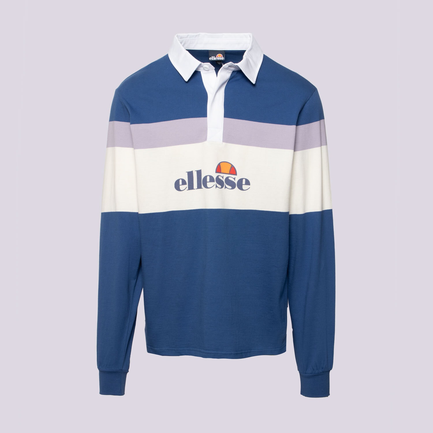 Moška majica s kratkimi rokavi ELLESSE POLO BELLAGRA RUGBY SHIRT NAVY SHR22055429 pisana