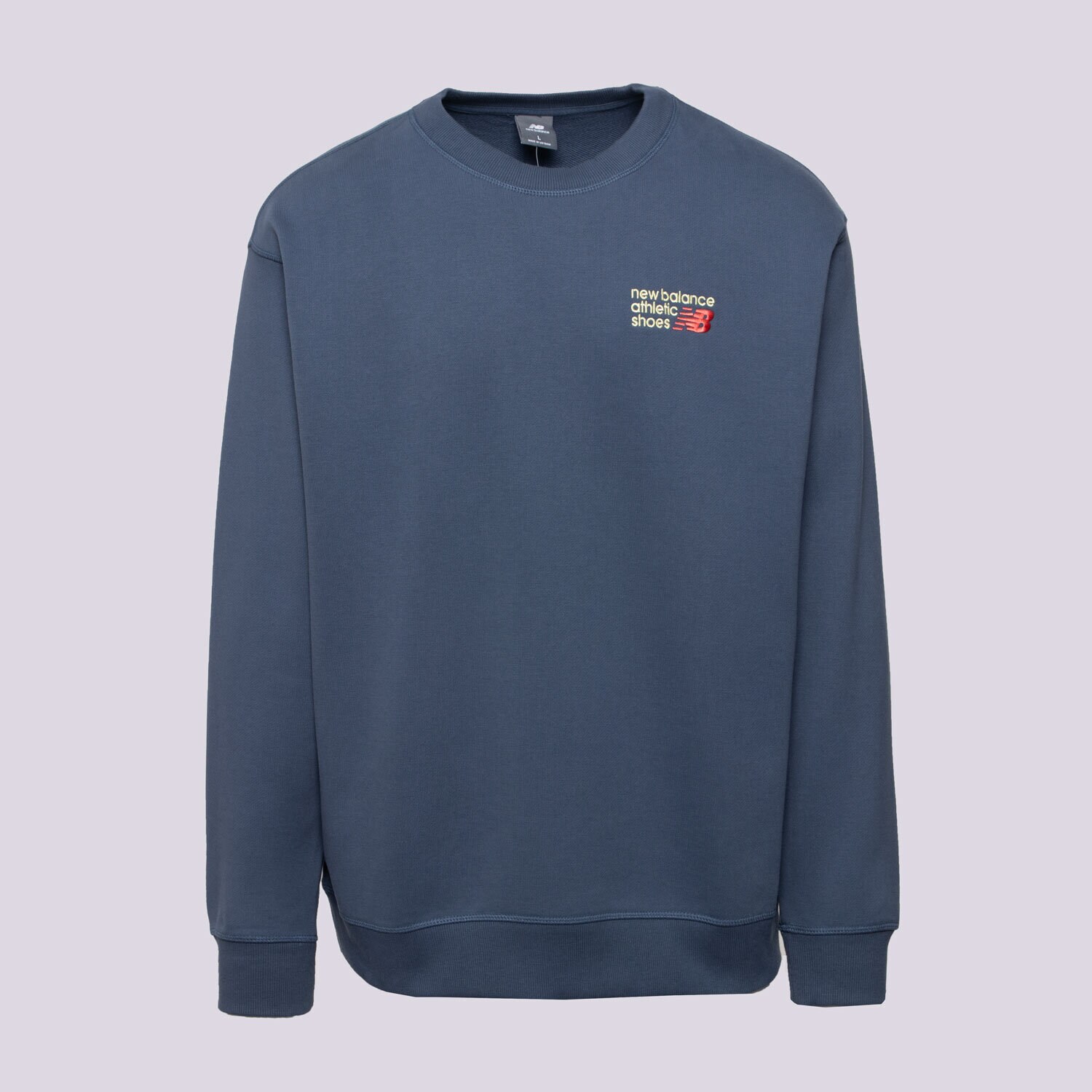 Moški pulover NEW BALANCE JOPICA ATHLETICS PREMIUM LOGO CREW MT41547VTI mornarsko modra