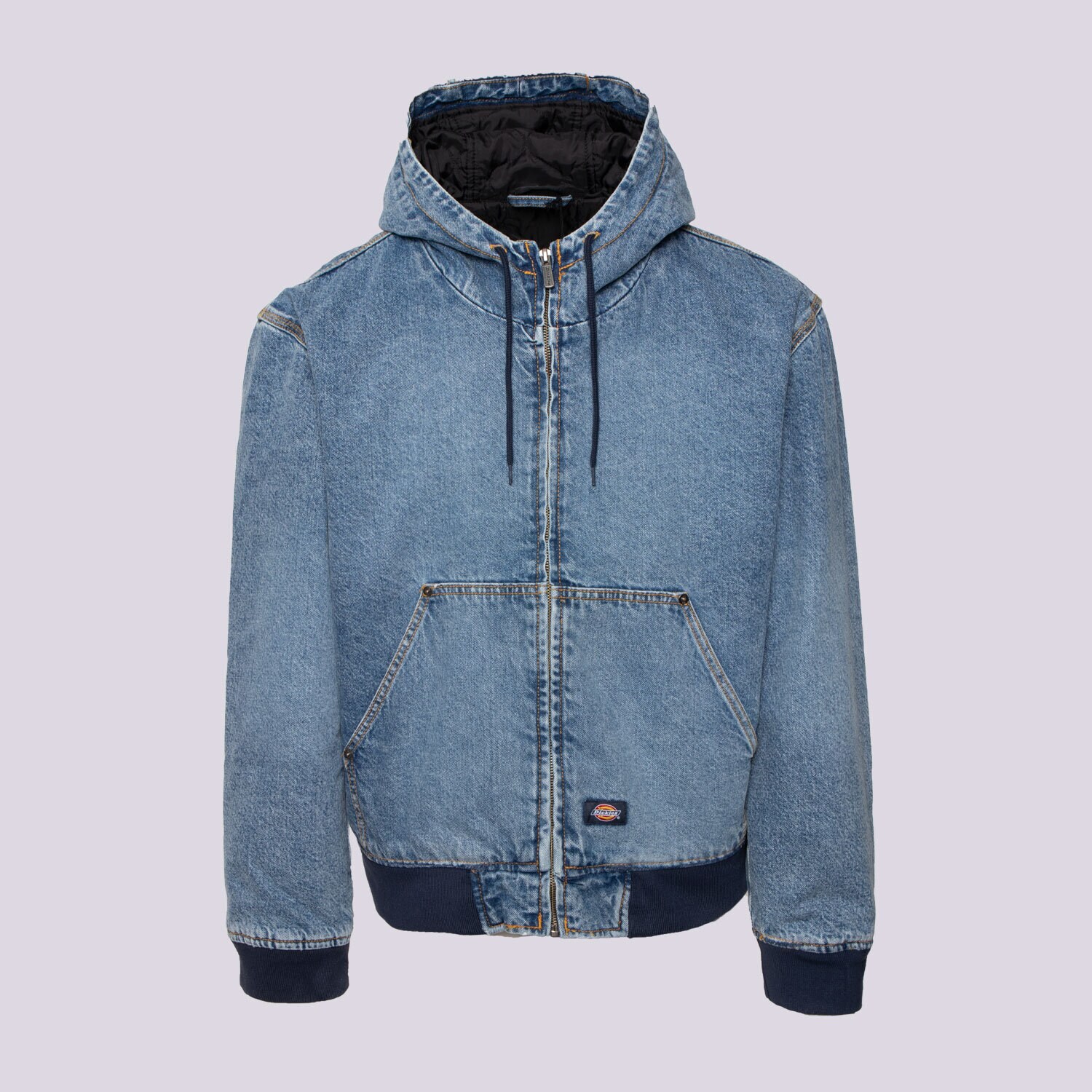 Moška jakna za prehodni čas DICKIES JAKNA DICKIES HOODED DENIM JACKET DK0A4ZAPK211 modra