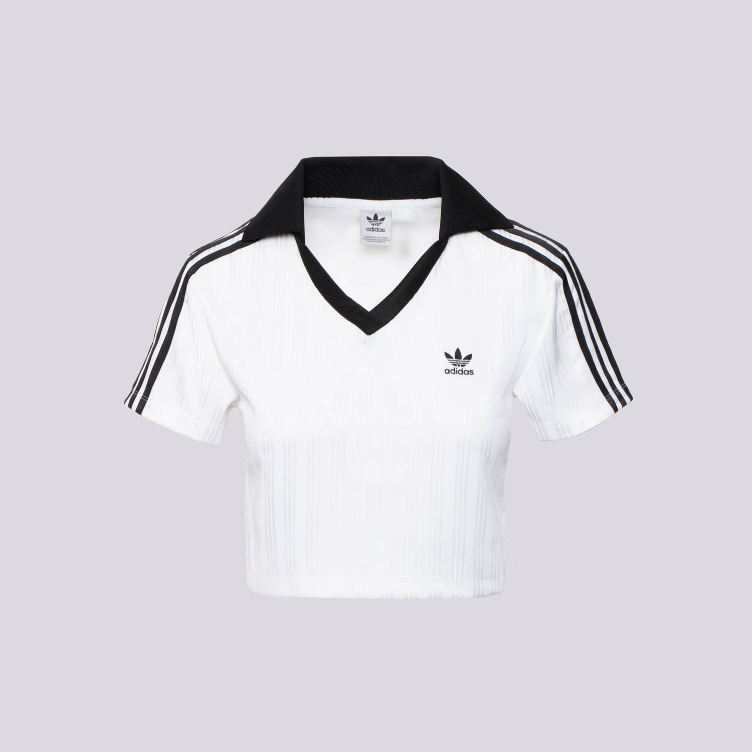 Ženska majica s kratkimi rokavi ADIDAS T-SHIRT V-NECK POLO JD2608 bela