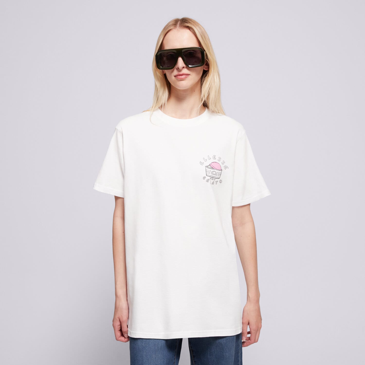 Ženska majica s kratkimi rokavi ELLESSE T-SHIRT LA STREGA TEE WHT SGZ21999908 bela
