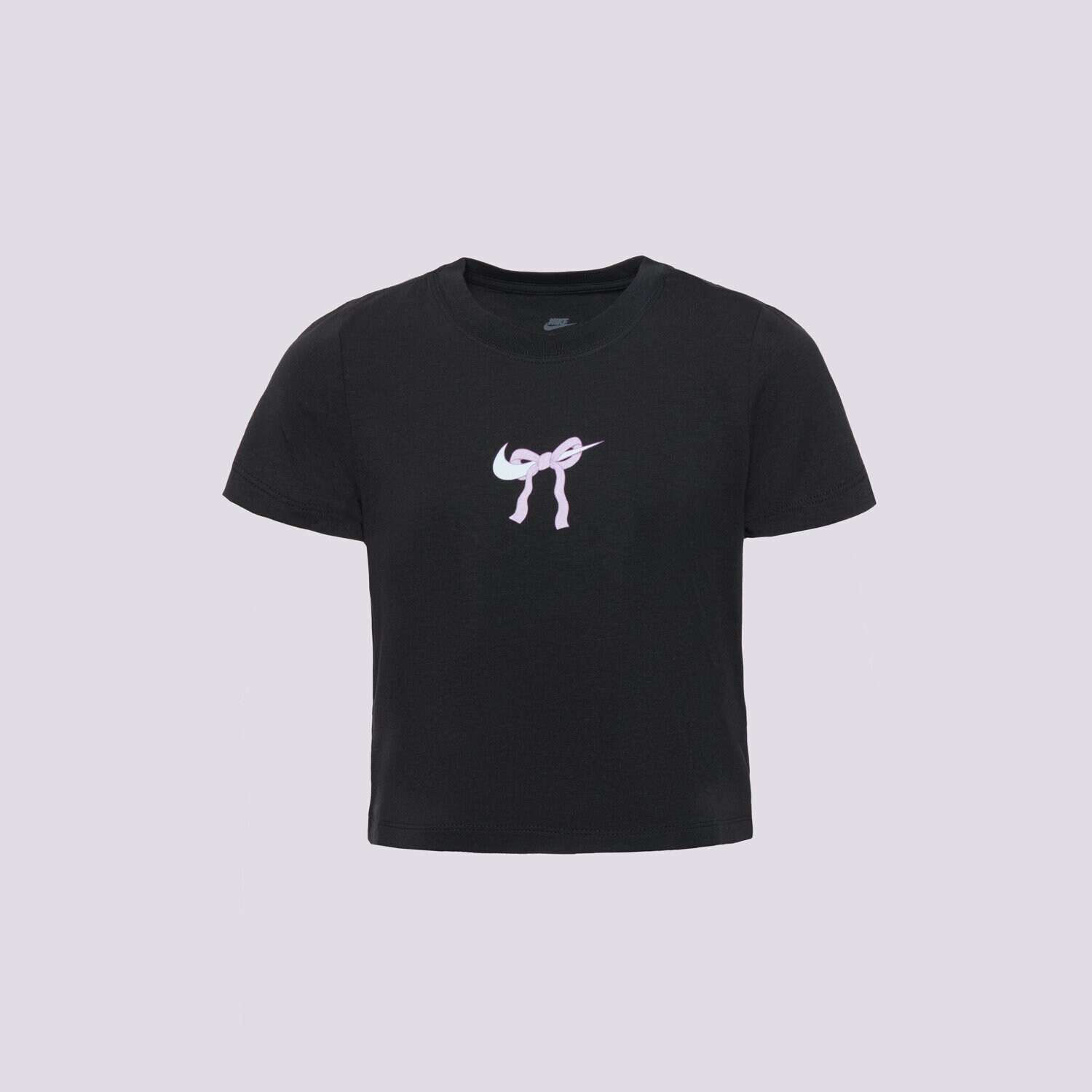 Otroška majica s kratkimi rokavi NIKE T-SHIRT G NSW TEE BOW GIRL HQ2344-010 črna
