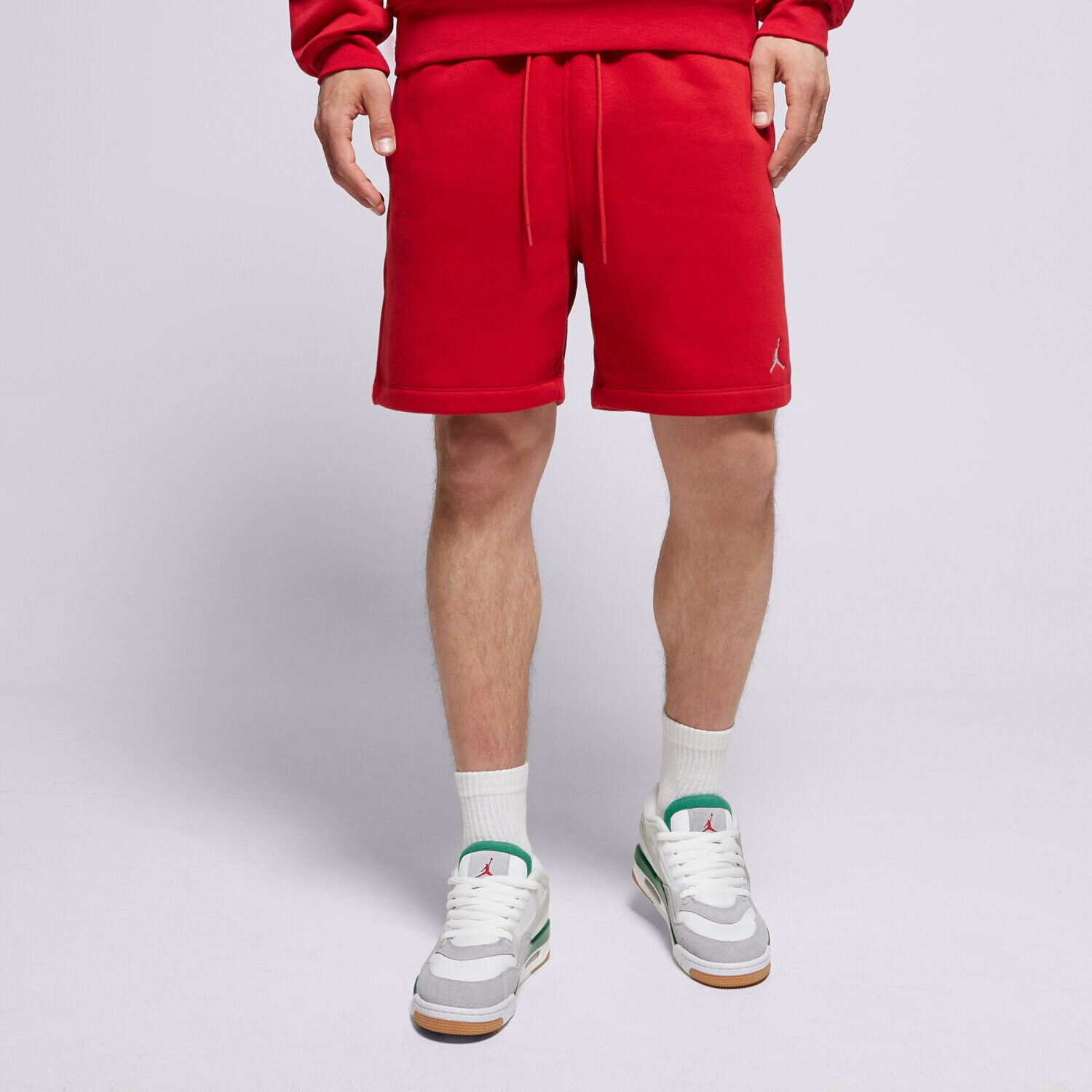 Moški kratke hlače JORDAN KRATKE HLAČE M J BRKLN FLC SHORT FV7285-687 rdeča