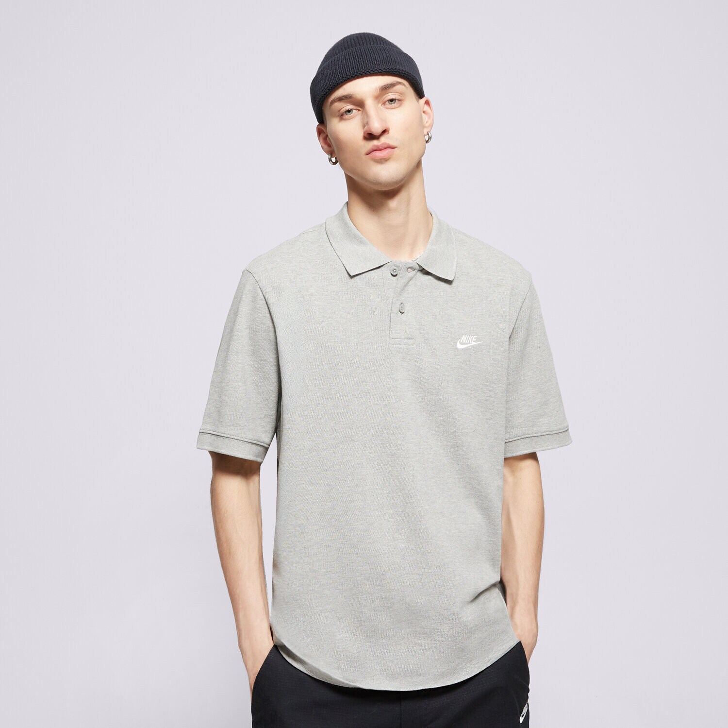 Moška majica s kratkimi rokavi NIKE POLO M NK CLUB SS POLO PIQUE FN3894-063 siva