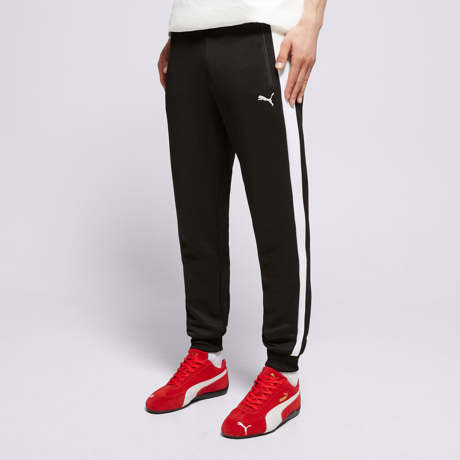 Moški hlače PUMA HLAČE T7 ALWAYS ON TRACK PANTS DK CL 629588 01 črna