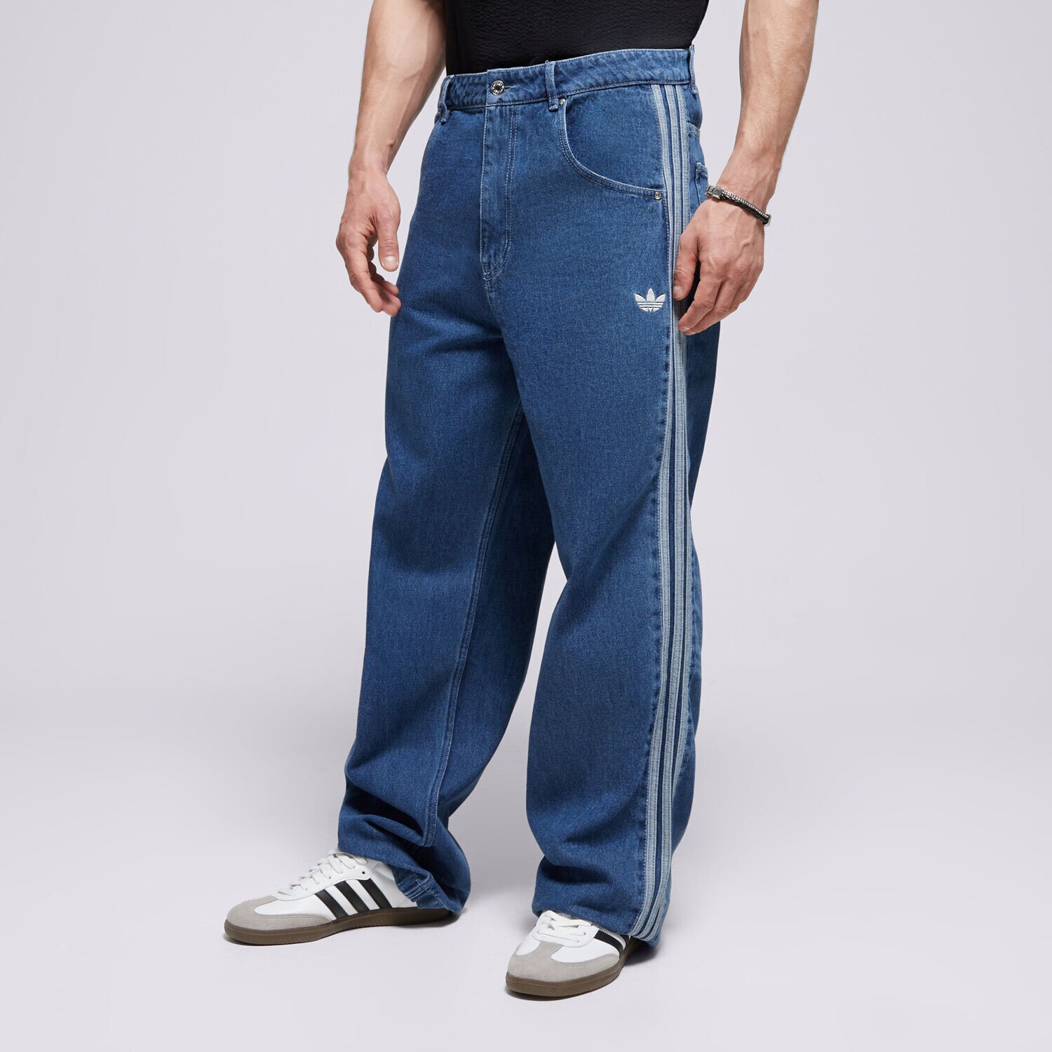 Moški hlače ADIDAS HLAČE DENIM FB PT JC6234 modra