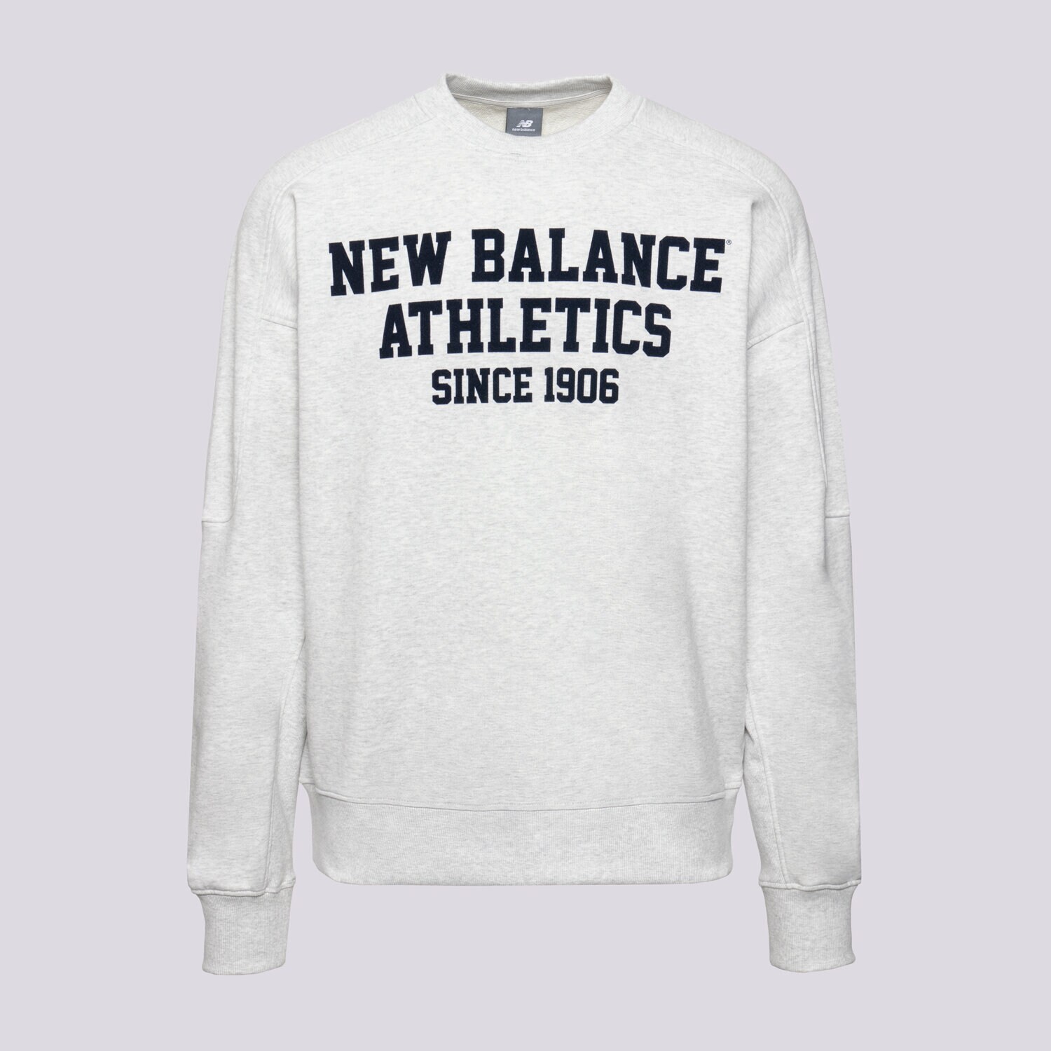 Moški pulover NEW BALANCE JOPICA VARSITY FRENCH TERRY GRAPHIC CREW MT51521AHH siva