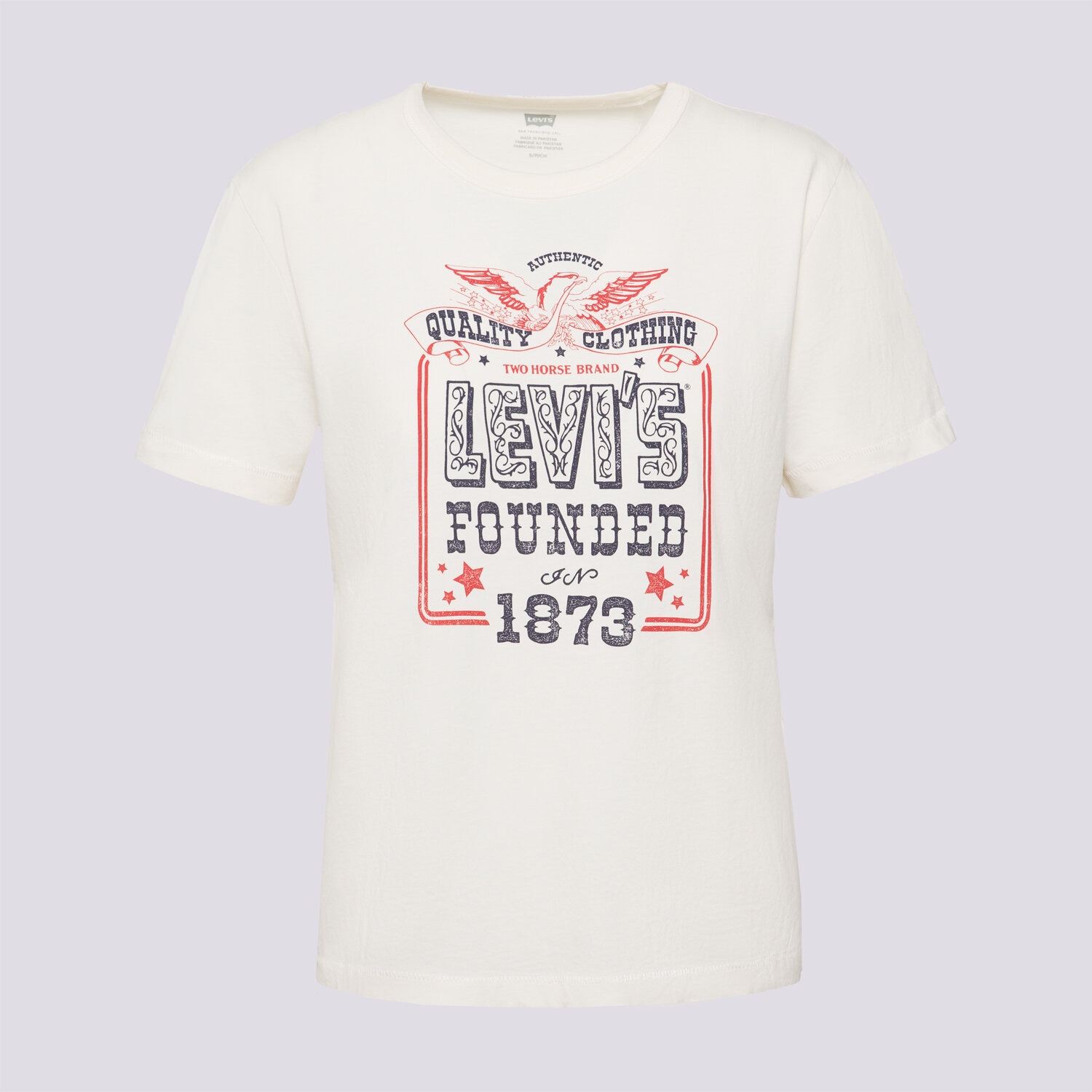 Ženska majica s kratkimi rokavi LEVI'S T-SHIRT GRAPHIC ICONIC TEE A8802-0041 bela