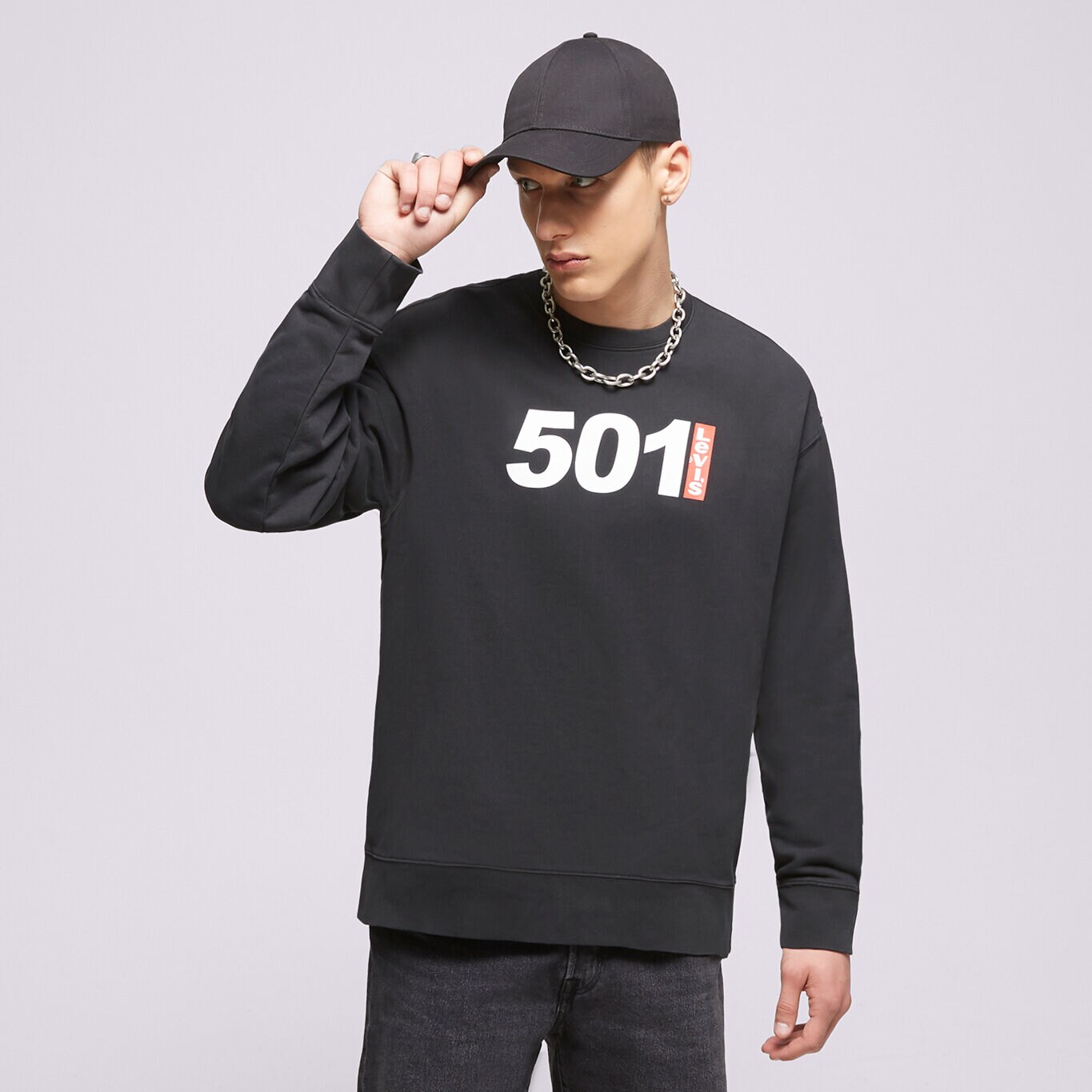 Moški pulover LEVI'S JOPICA RELAXD GRAPHIC CREW 501 ANNIVERSARY 38712-0147 pisana