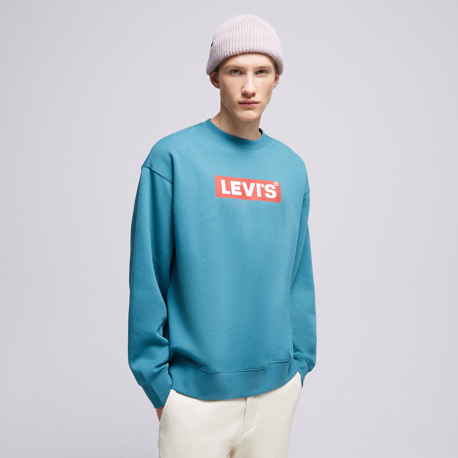 Moški pulover LEVI'S JOPICA RELAXD GRAPHIC CREW BLUES 38712-0208 modra