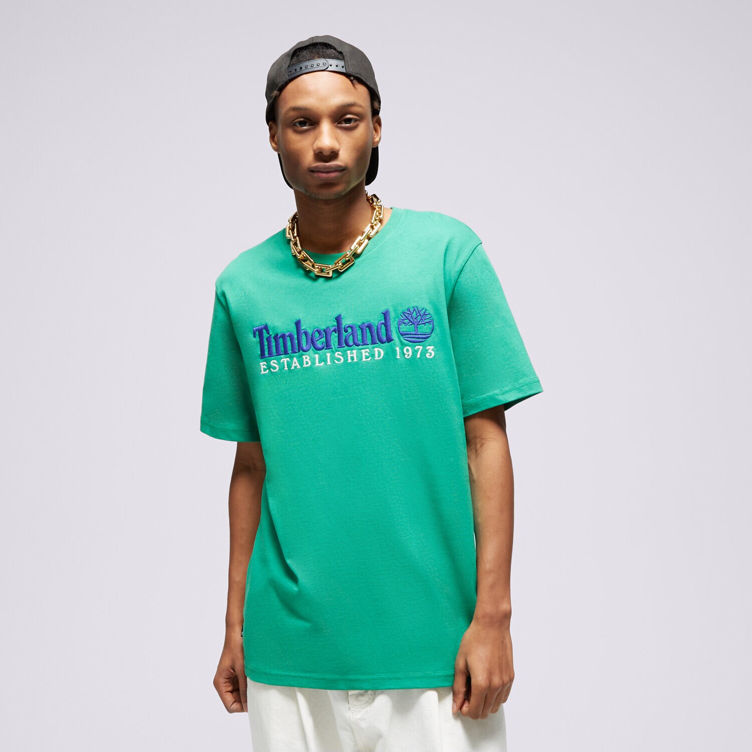 Moška majica s kratkimi rokavi TIMBERLAND T-SHIRT SS EST. 1973 CREW TEE REGULAR TB0A6SE1ED31 zelena