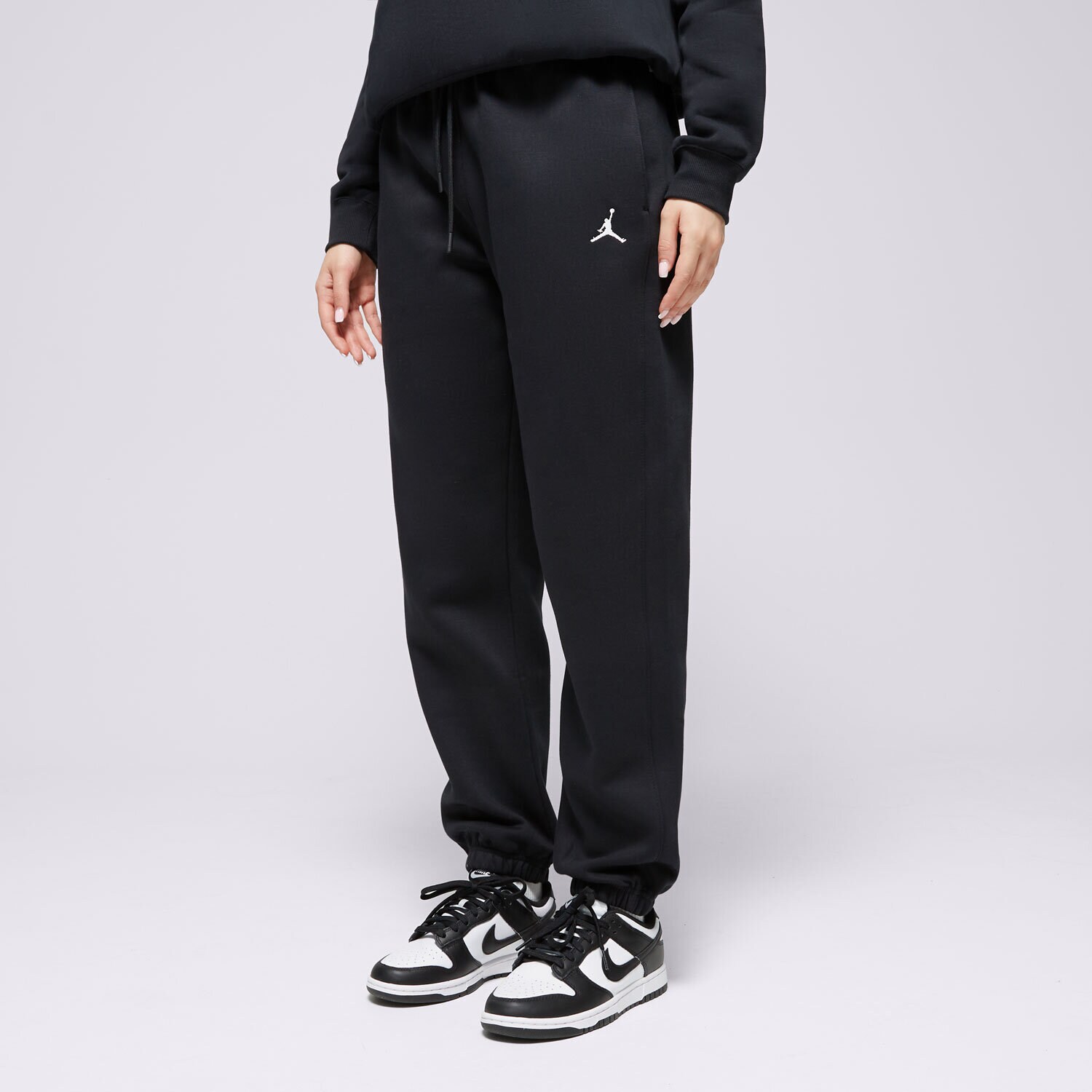 Ženske hlače HLAČE W JORDAN BRKLN FLC PANT 24  FV7077-010 črna