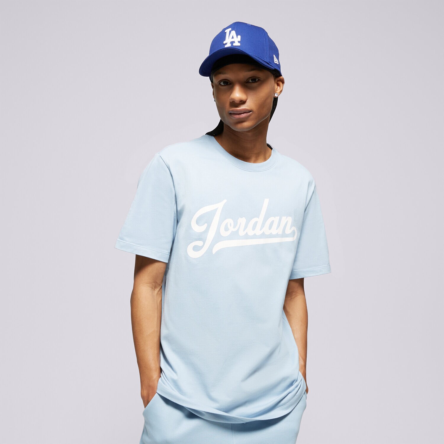 Moška majica s kratkimi rokavi JORDAN T-SHIRT M J JUMPMAN EMB SS CREW FN5958-436 modra