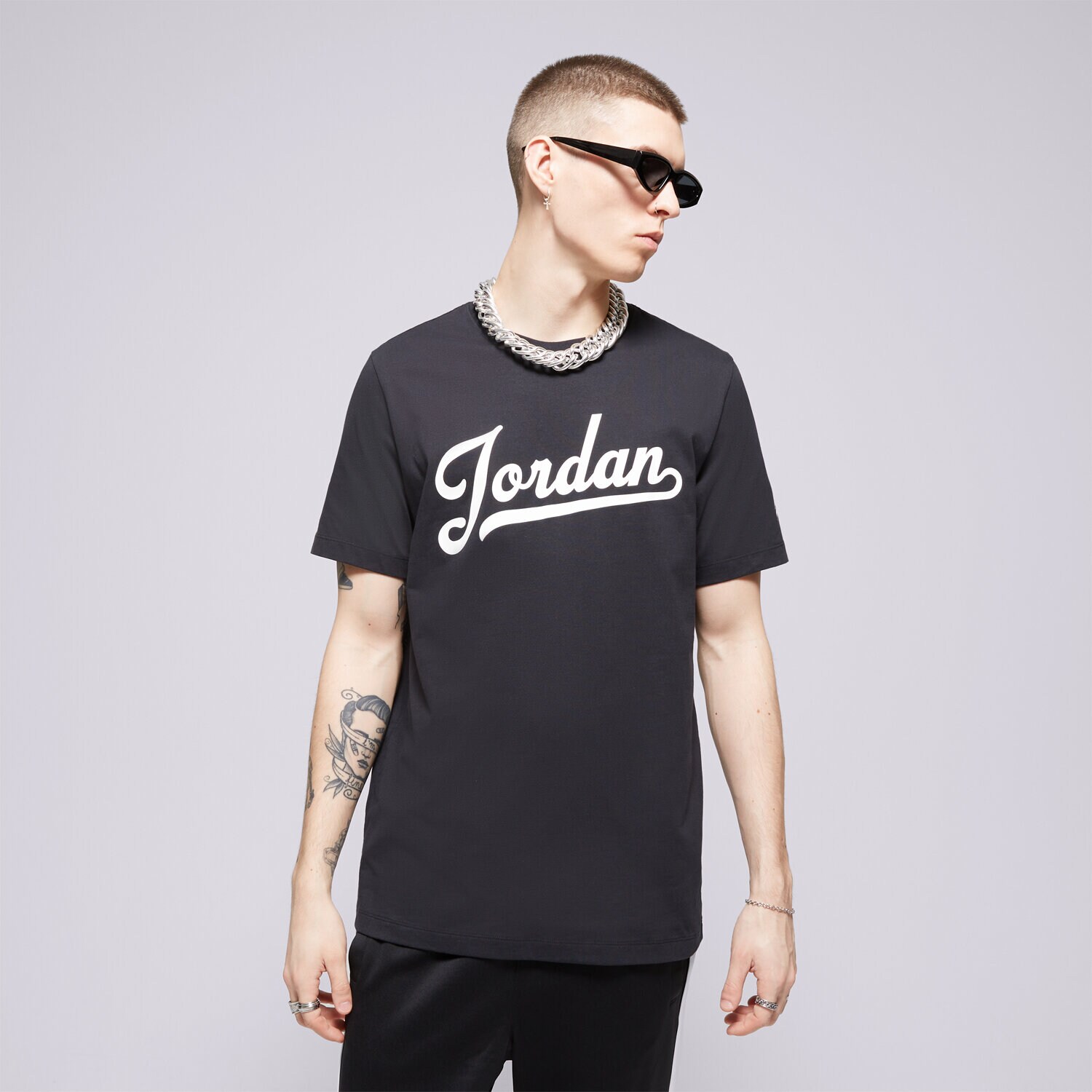 Moška majica s kratkimi rokavi JORDAN T-SHIRT M J FLT MVP WM SS CREW FN5958-010 črna
