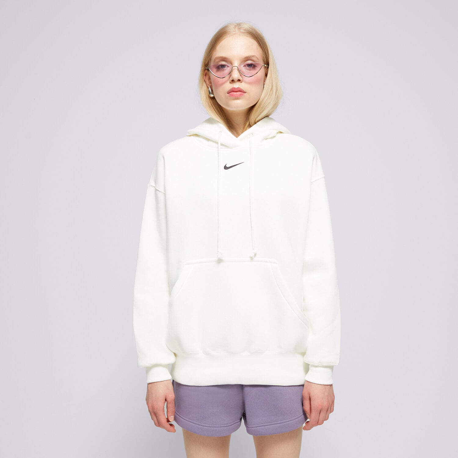 Ženski pulover NIKE JOPICA S KAPUCO W NSW PHNX FLC OS CREW DQ5860-133 bela