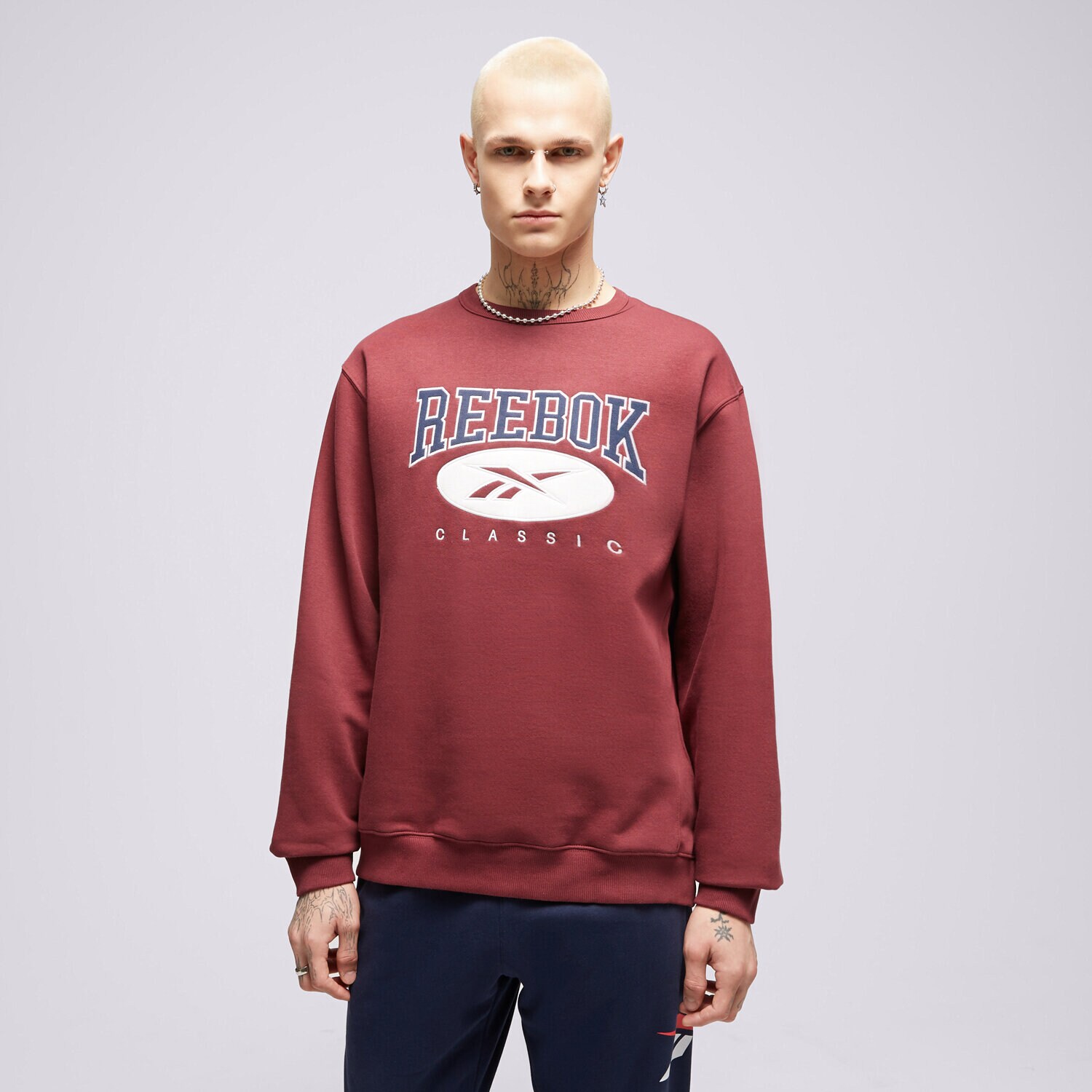 Moški pulover REEBOK JOPICA CL AE CREW 100071344 bordo