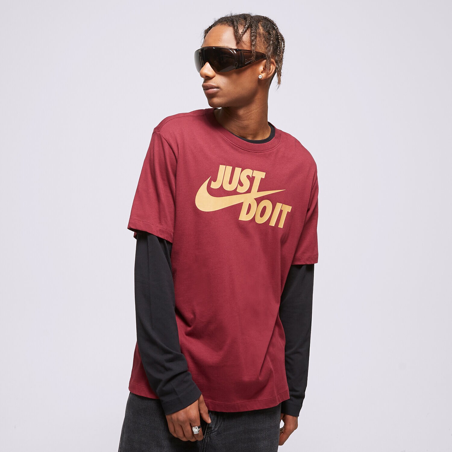 Moška majica s kratkimi rokavi NIKE T SHIRT SPORTSWEAR JDI AR5006-638 bordo