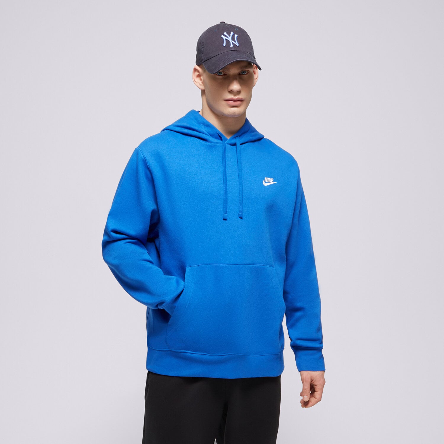 Moški pulover NIKE JOPICA S KAPUCO SPORTSWEAR CLUB FLEECE  BV2654-480 modra