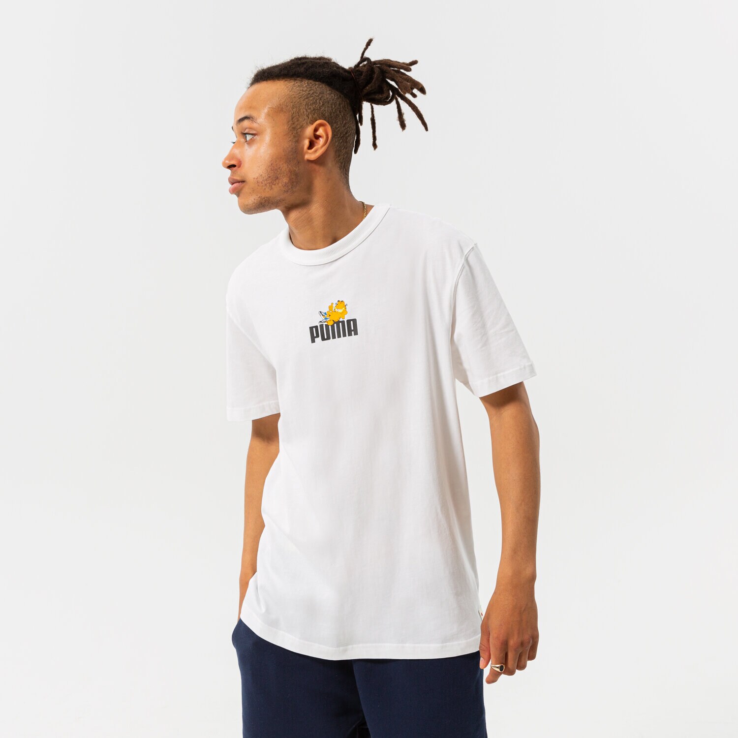 Moška majica s kratkimi rokavi PUMA T-SHIRT PUMA X GARFIELD GRAPHIC TEE 534433 02 bela