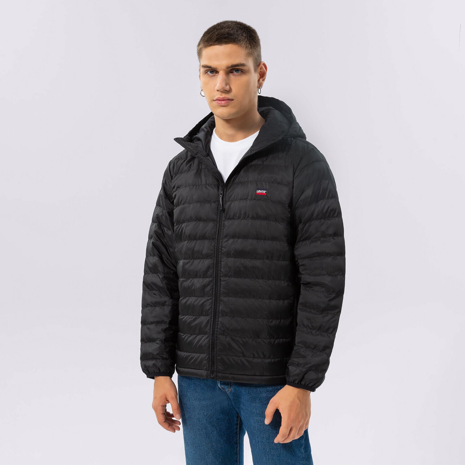 Moška zimska jakna LEVI'S JAKNA ZIMSKA PRESIDIO PKBL HOODED JKT A1827-0000 črna