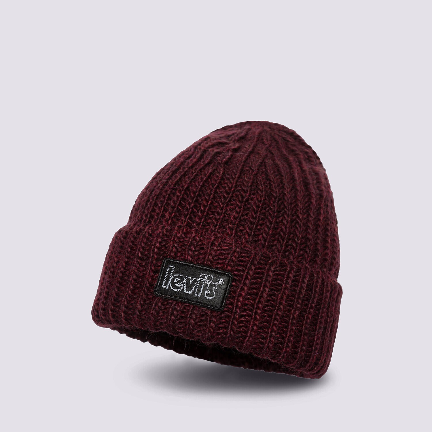 Ženska zimska kapa LEVI'S KAPA CHUNKY BEANIE D7257-0003 bordo