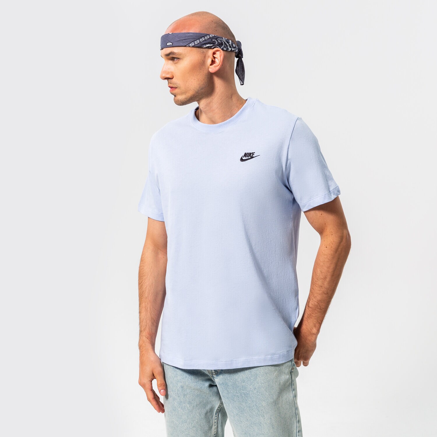 Moška majica s kratkimi rokavi NIKE T-SHIRT SPORTSWEAR CLUB FLEECE AR4997-548 modra
