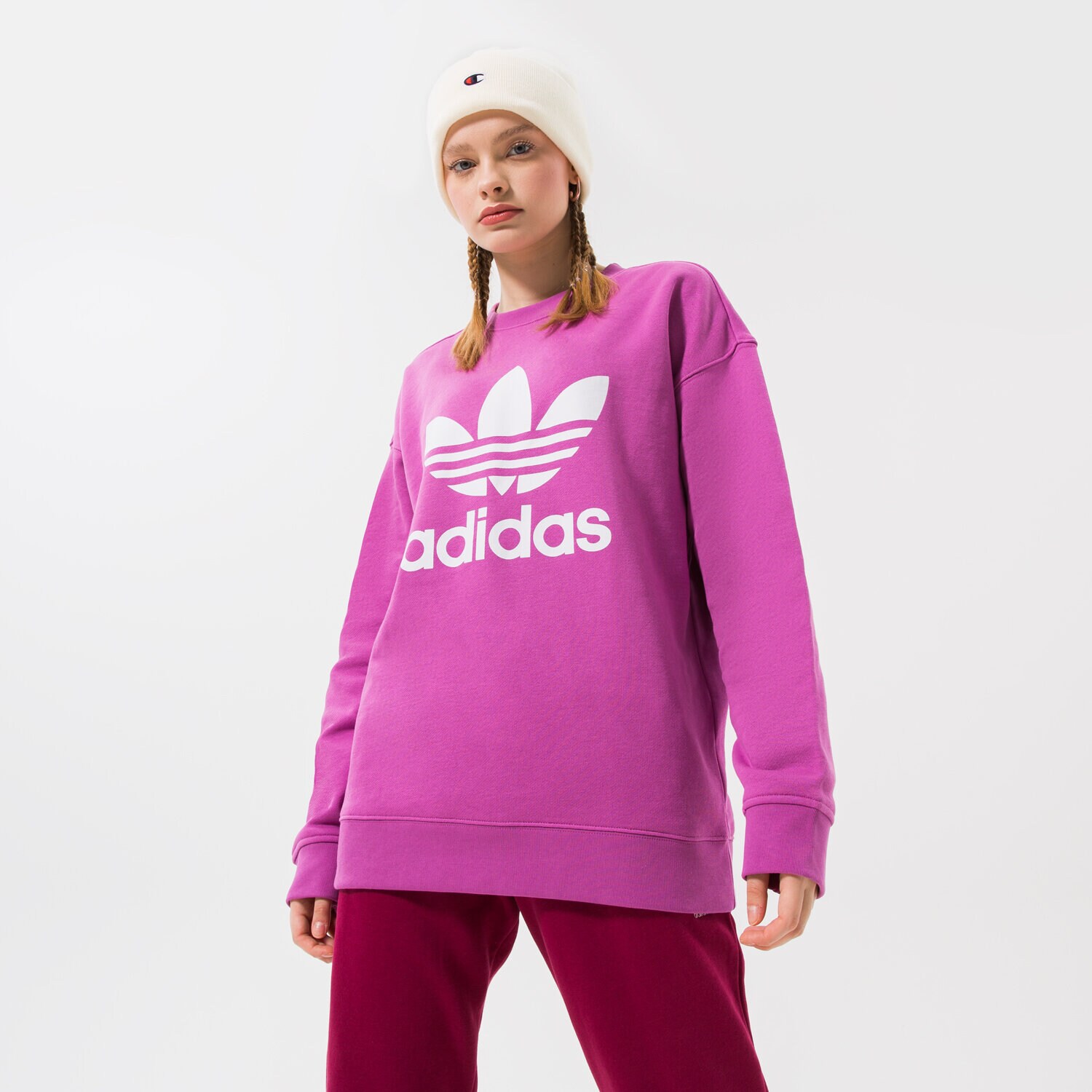 Ženski pulover ADIDAS JOPICA TRF CREW SWEAT HL6676 vijolična