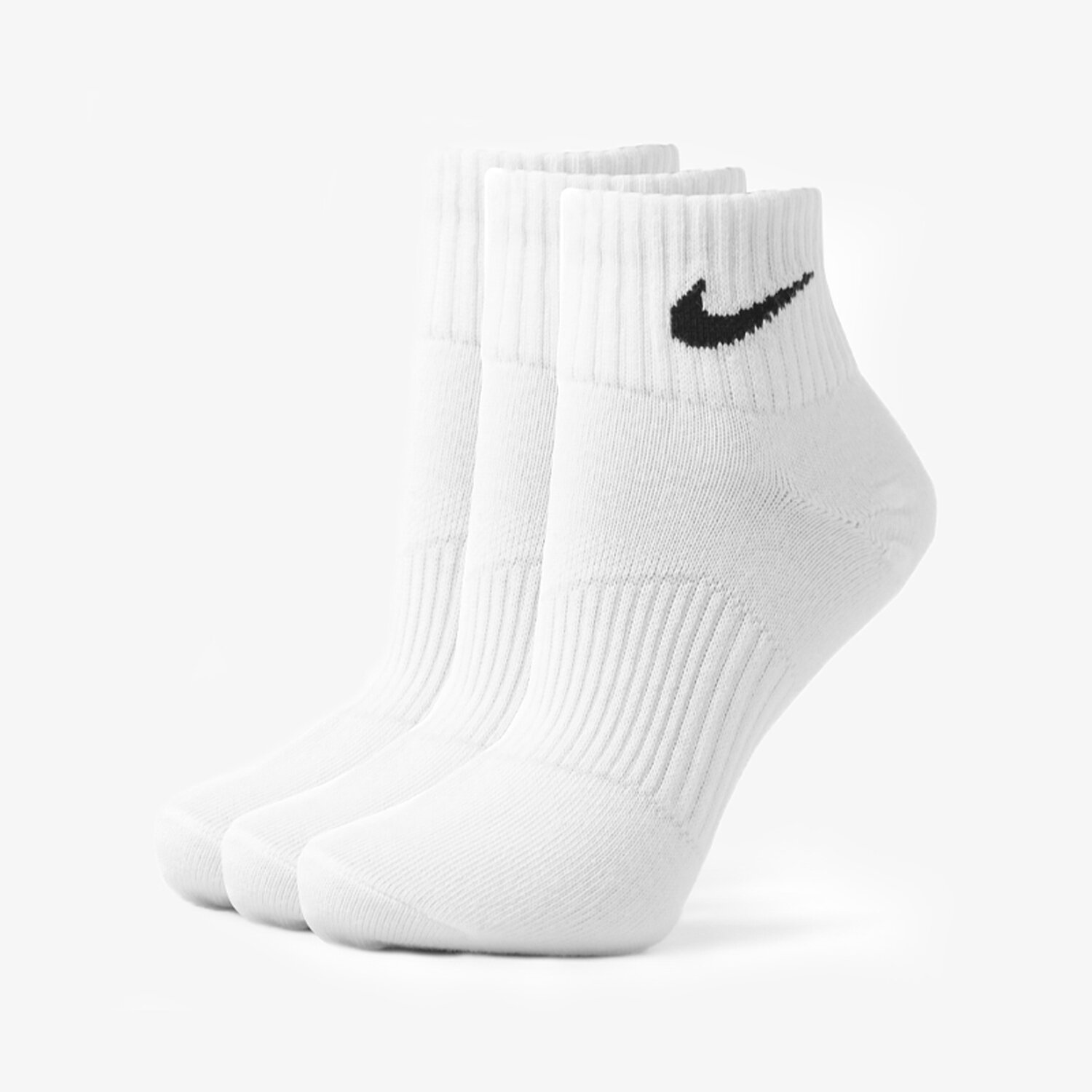 Ženske nogavice NIKE NOGAVICE 3PPK QUARTER WHITE