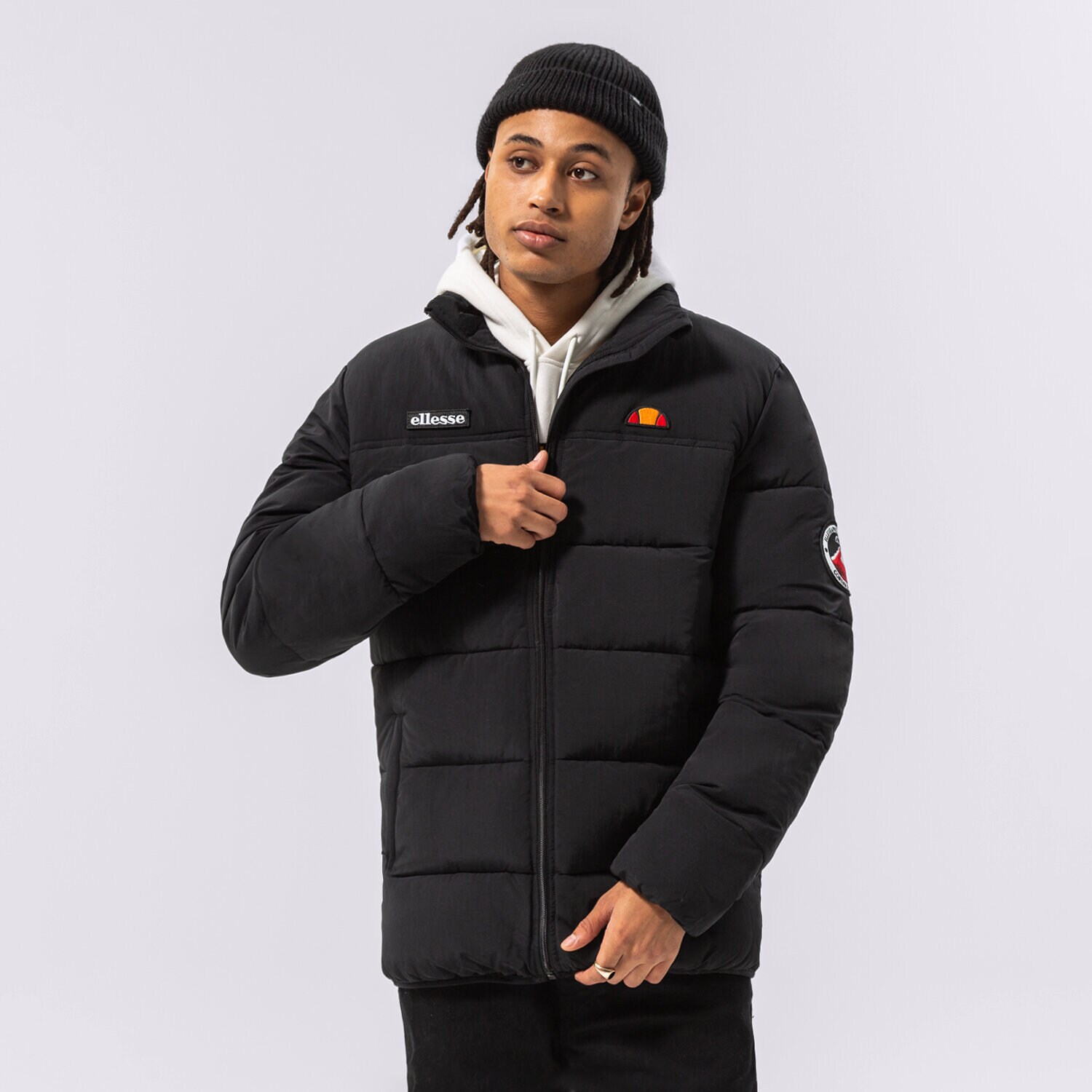 Moška zimska jakna ELLESSE JAKNA PUHASTA NEBULA JACKET BLK SHK12789011 črna