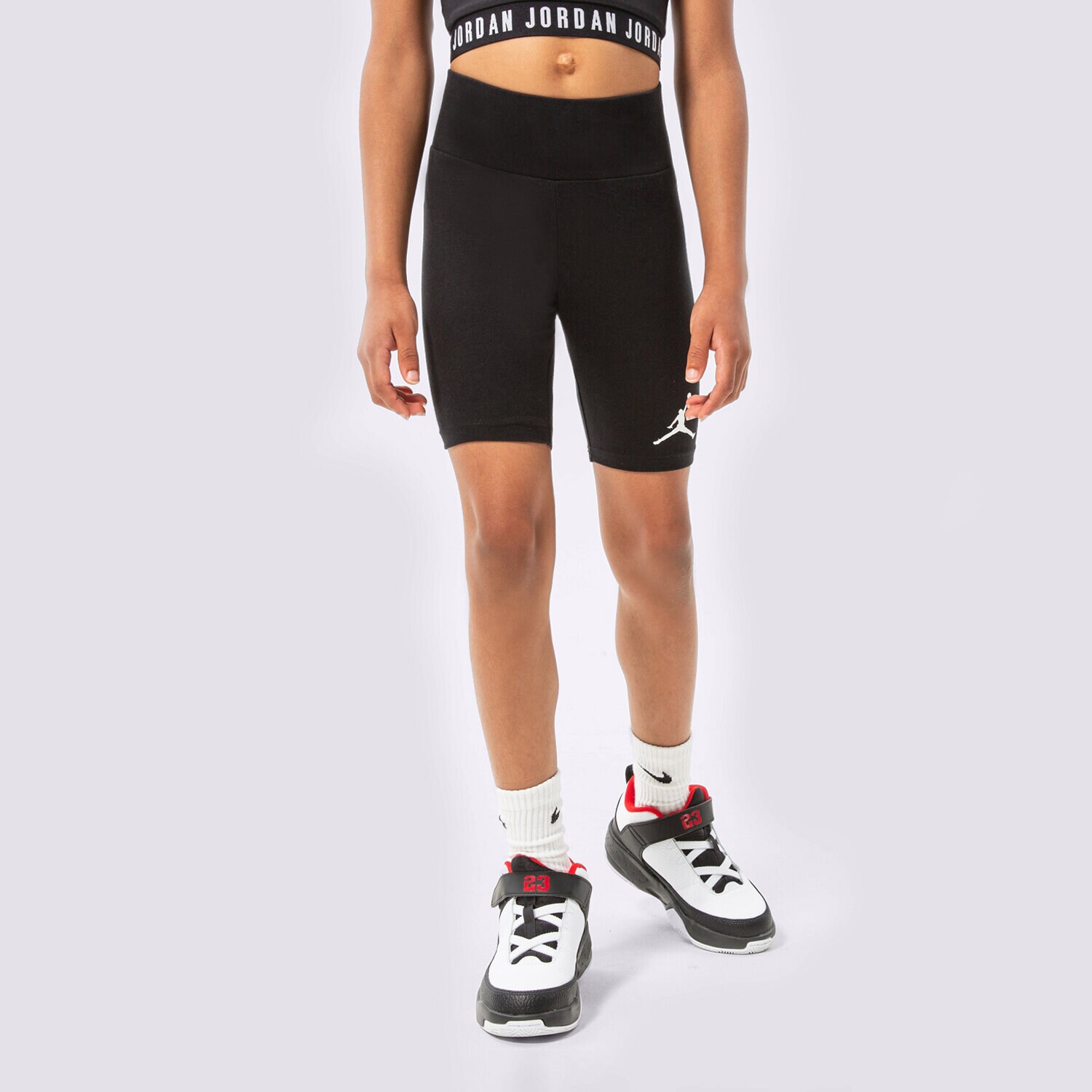 Otroški kratke hlače in obleke JORDAN KRATKE HLAČE ESSENTIALS BIKE SHORT G 45A856-023 črna