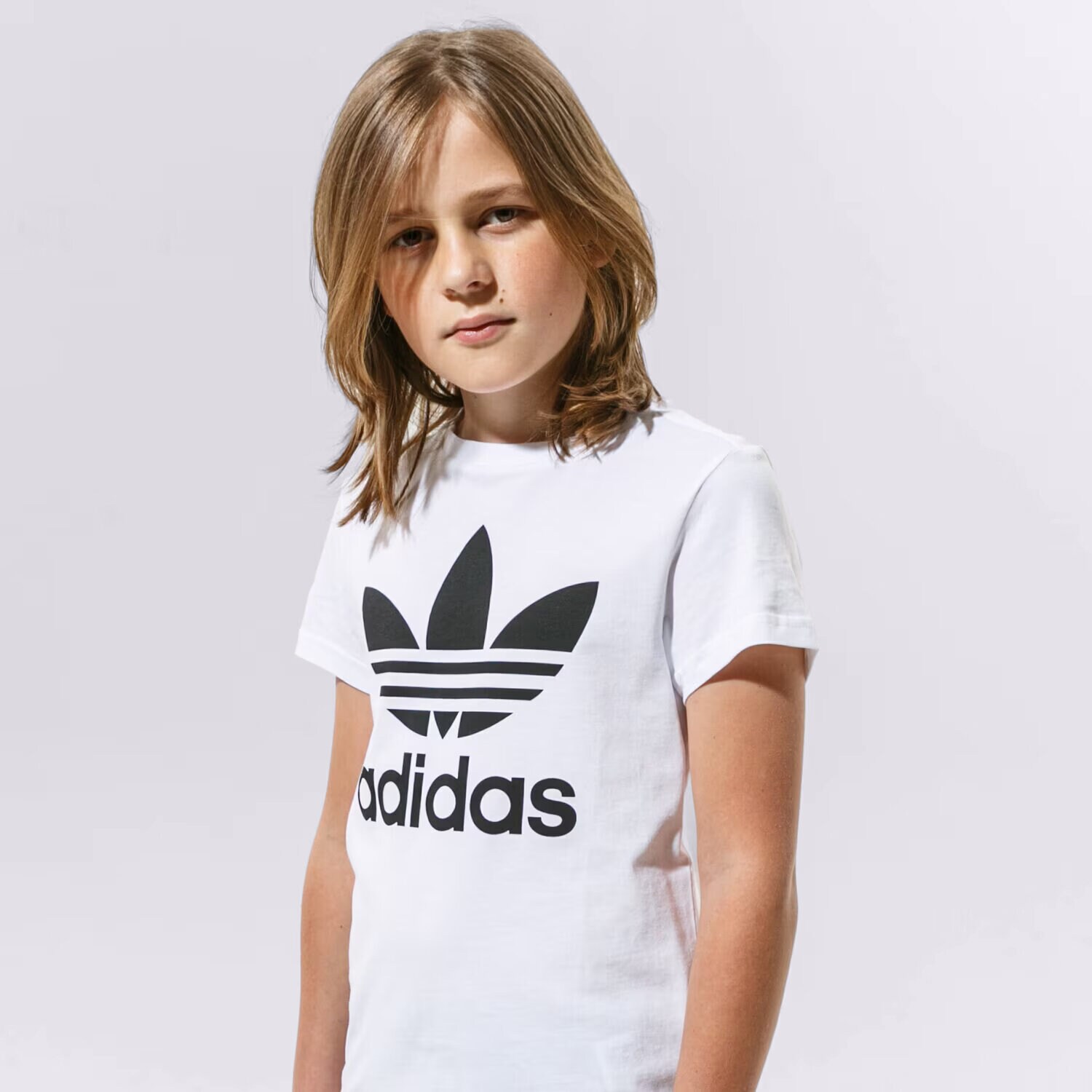 Otroška majica s kratkimi rokavi ADIDAS T-SHIRT TREFOIL TEE GIRL DV2904 bela