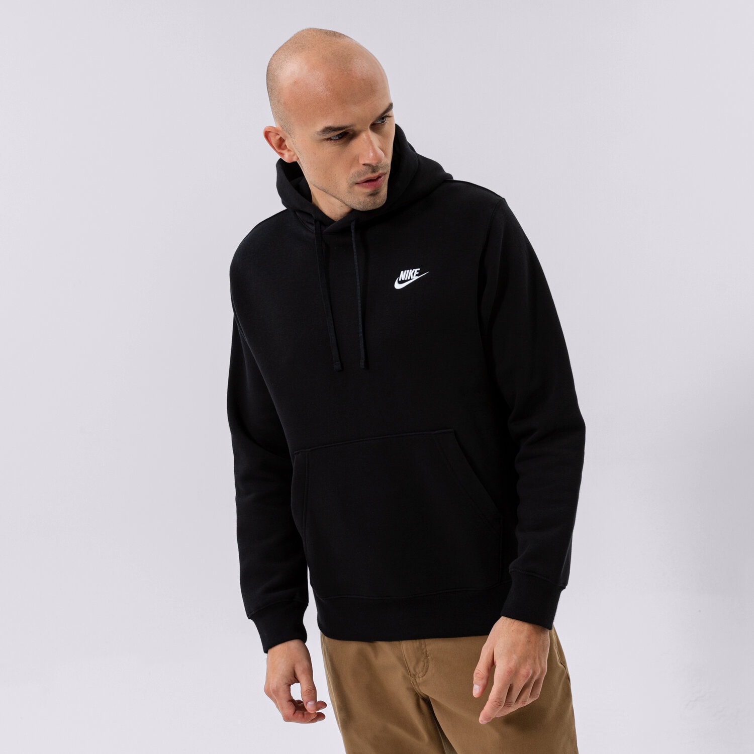 Moški pulover NIKE JOPICA S KAPUCO SPORTSWEAR CLUB FLEECE BV2654-010 črna