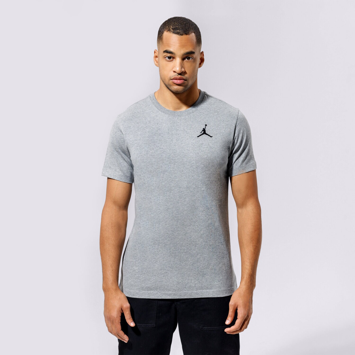 Moška majica s kratkimi rokavi JORDAN T-SHIRT M J JUMPMAN EMB SS CREW DC7485-091 siva