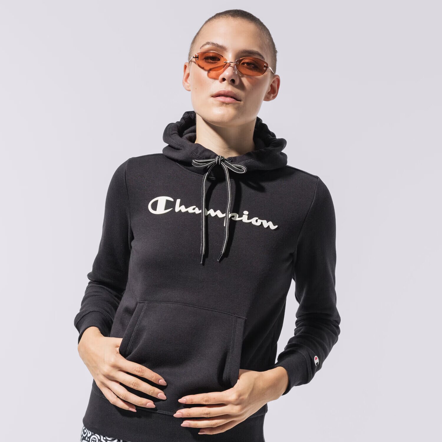 Ženski pulover CHAMPION JOPICA S KAPUCO HOODED SWEATSHIRT 113207KK001 črna