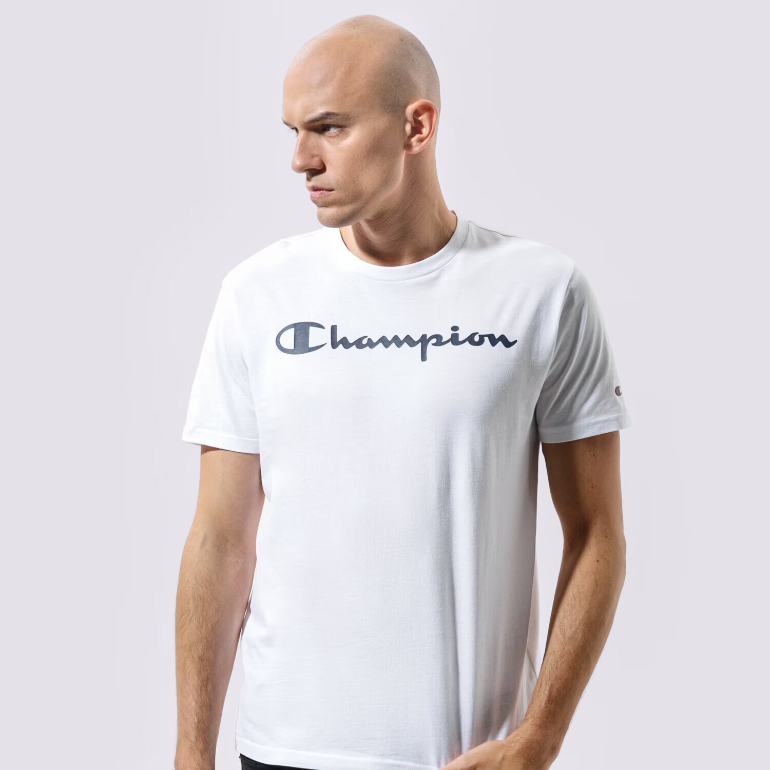 Moška majica s kratkimi rokavi CHAMPION T-SHIRT CREWNECK T-SHIRT 216957WW001 bela