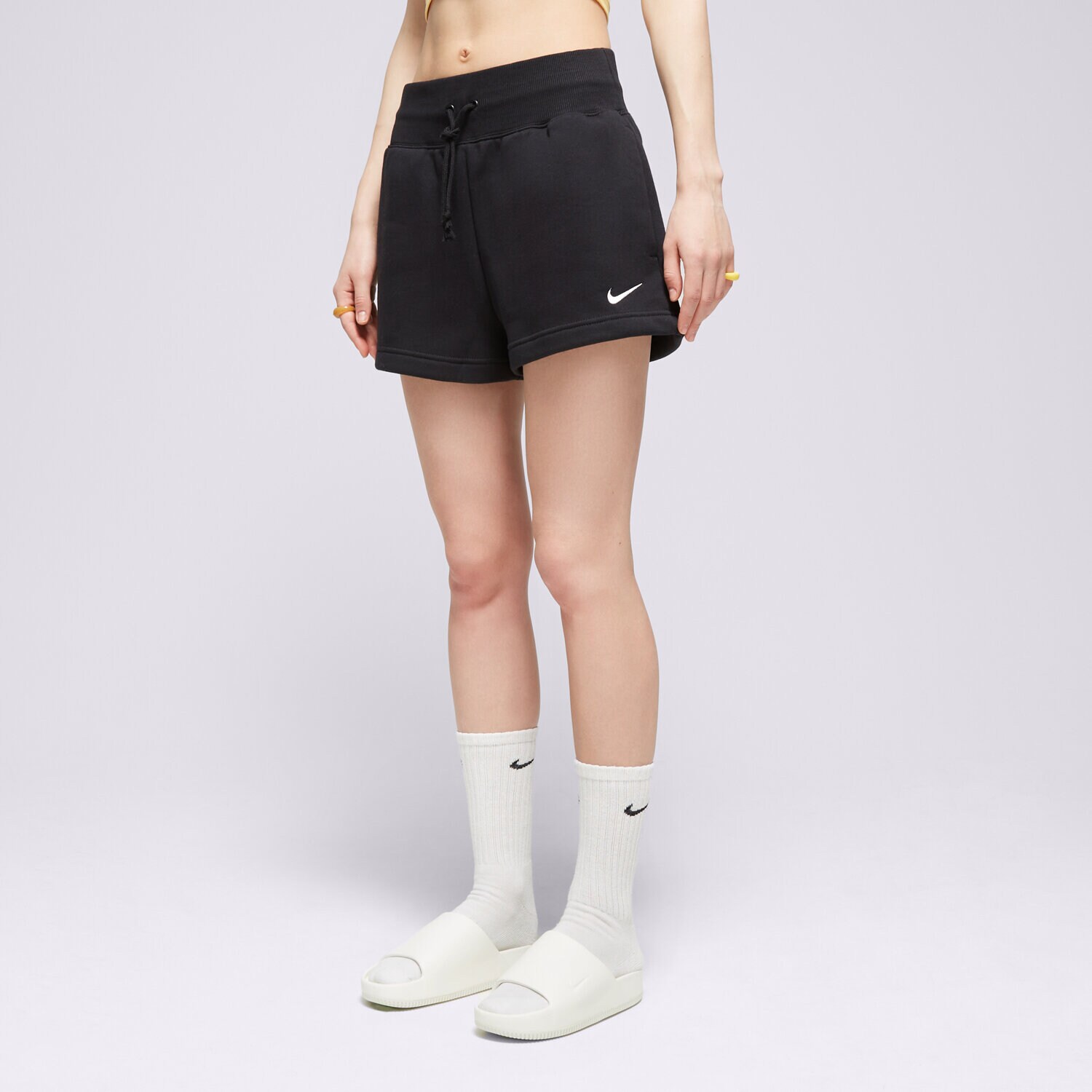 Ženske kratke hlače NIKE KRATKE HLAČE W NSW PHNX FLC HR SHORT FD1409-010 črna