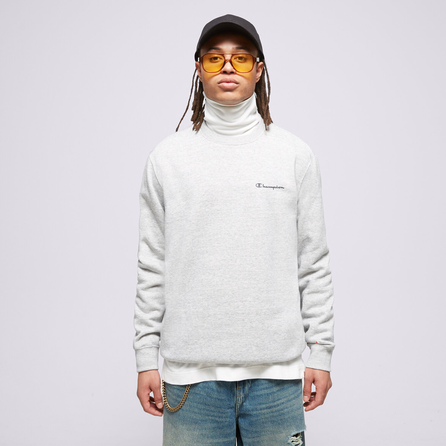 Moški pulover CHAMPION JOPICA CREWNECK SWEATSHIRT 218288EM021 siva