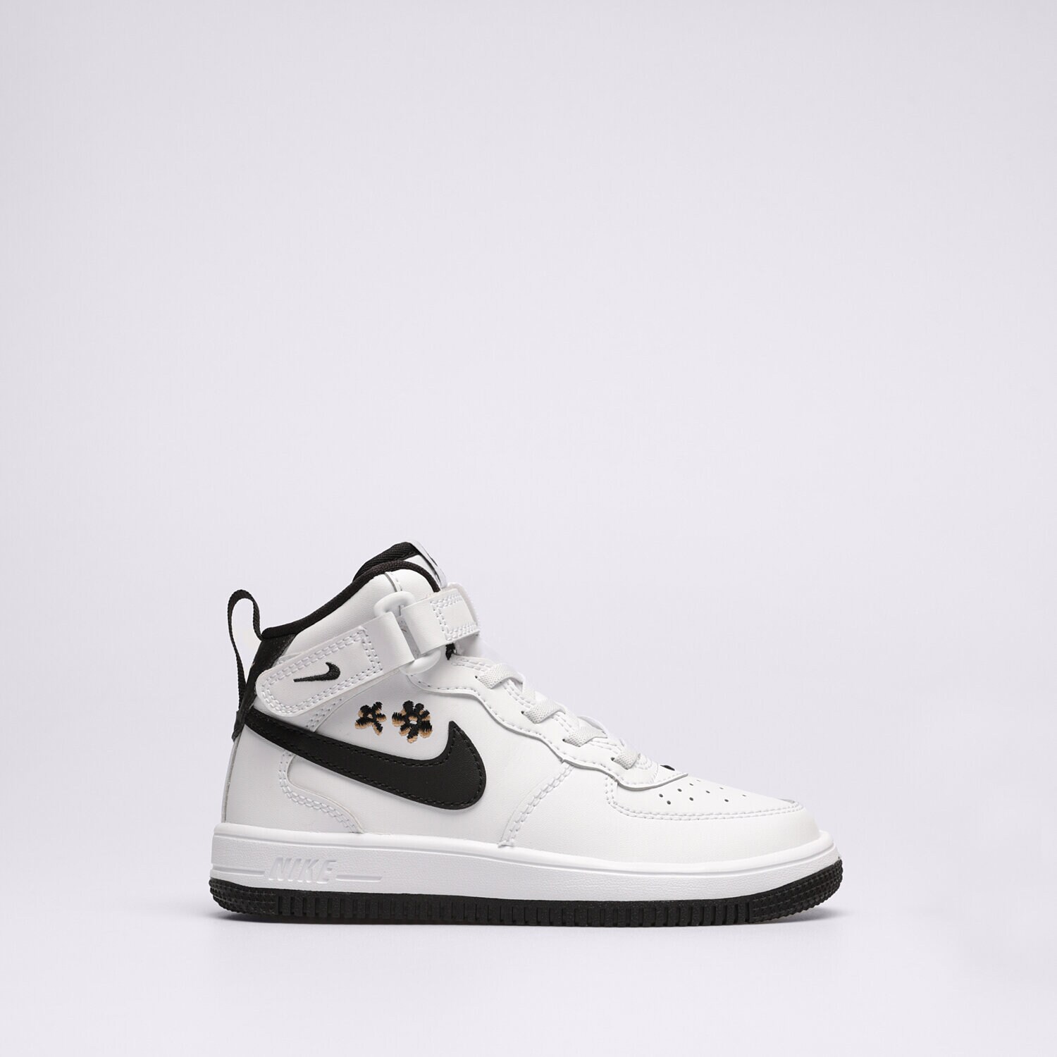 Otroški superge NIKE FORCE 1 MID EASYON FQ7104-100 bela