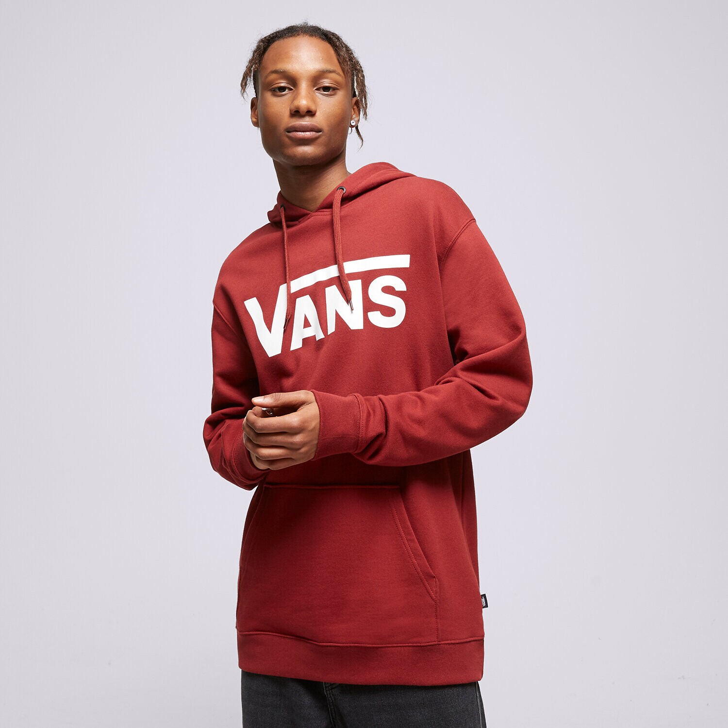 Moški pulover VANS JOPICA S KAPUCO MN VANS CLASSIC PO HOODIE VN0A456BBQS1 bordo