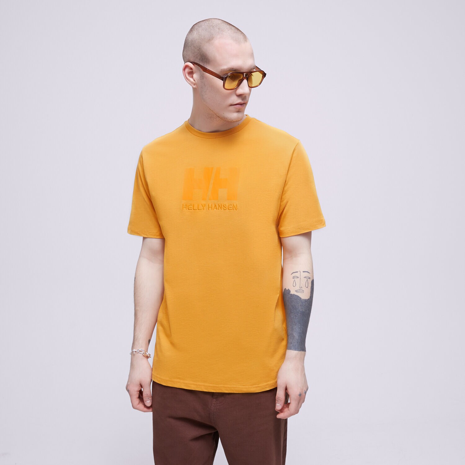 Moška majica s kratkimi rokavi HELLY HANSEN T-SHIRT HH LOGO 33979364 rumena
