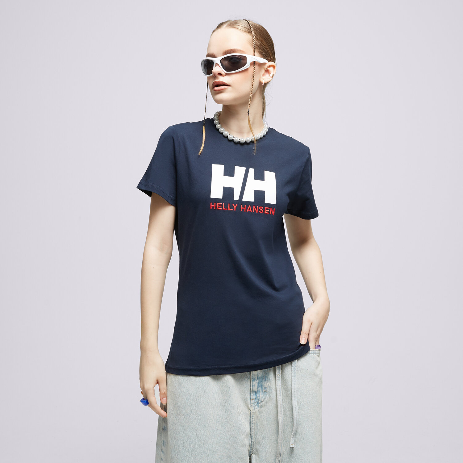 Ženska majica s kratkimi rokavi HELLY HANSEN T-SHIRT W HH LOGO 34112598 črna