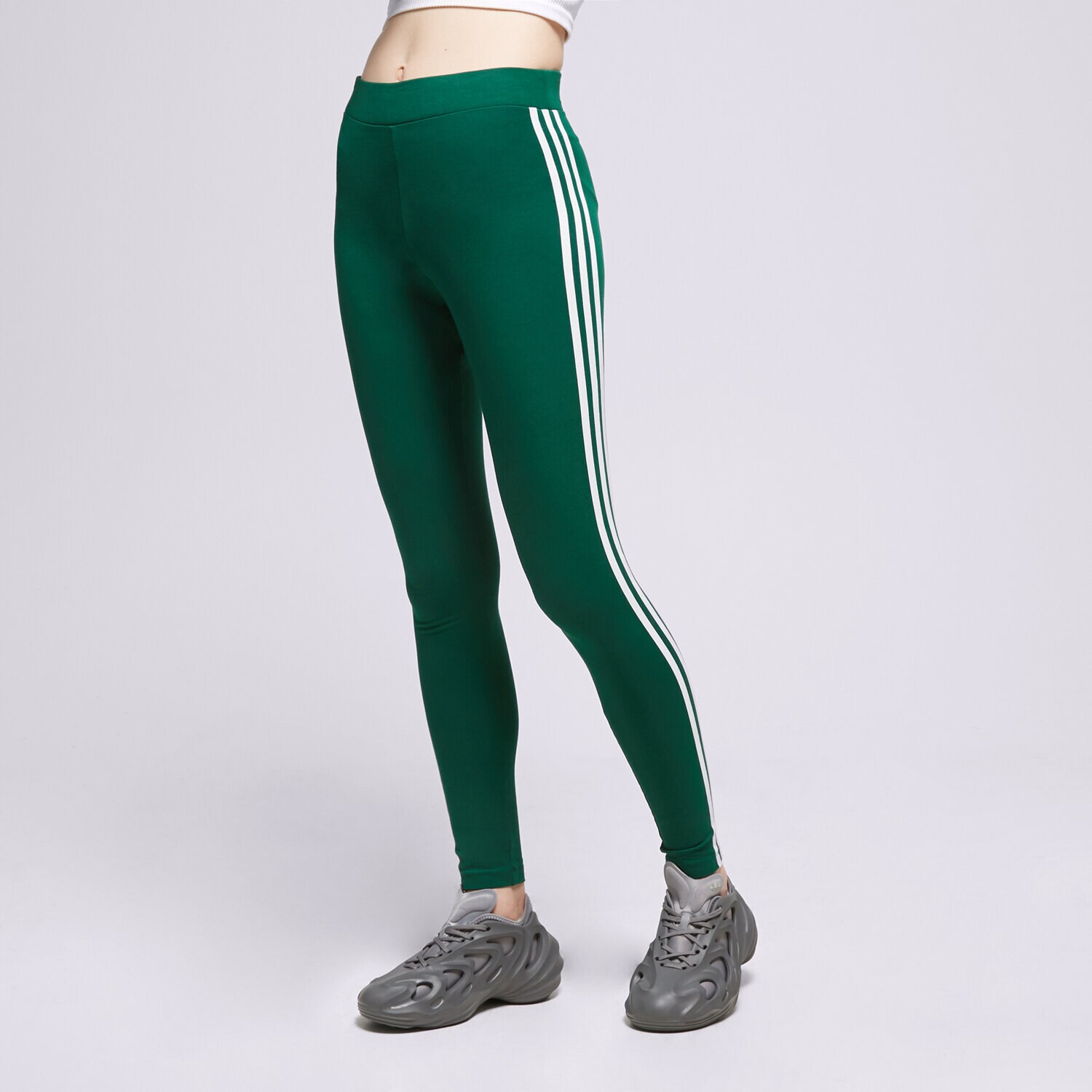 Ženske hlače ADIDAS HLAČE 3 STRIPES TIGHT IB7385 zelena