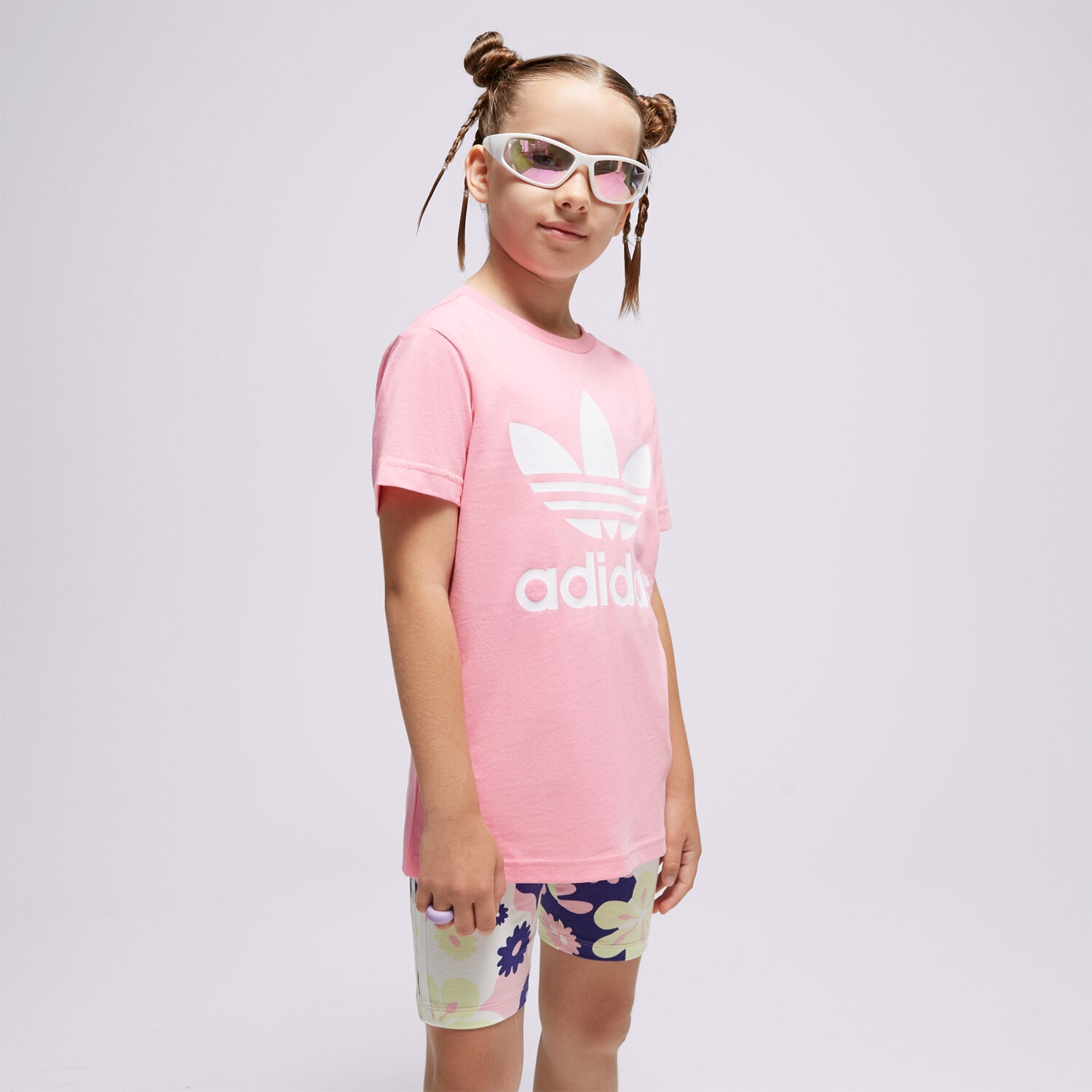 Otroška majica s kratkimi rokavi ADIDAS T-SHIRT TREFOIL TEE GIRL IB9932 roza