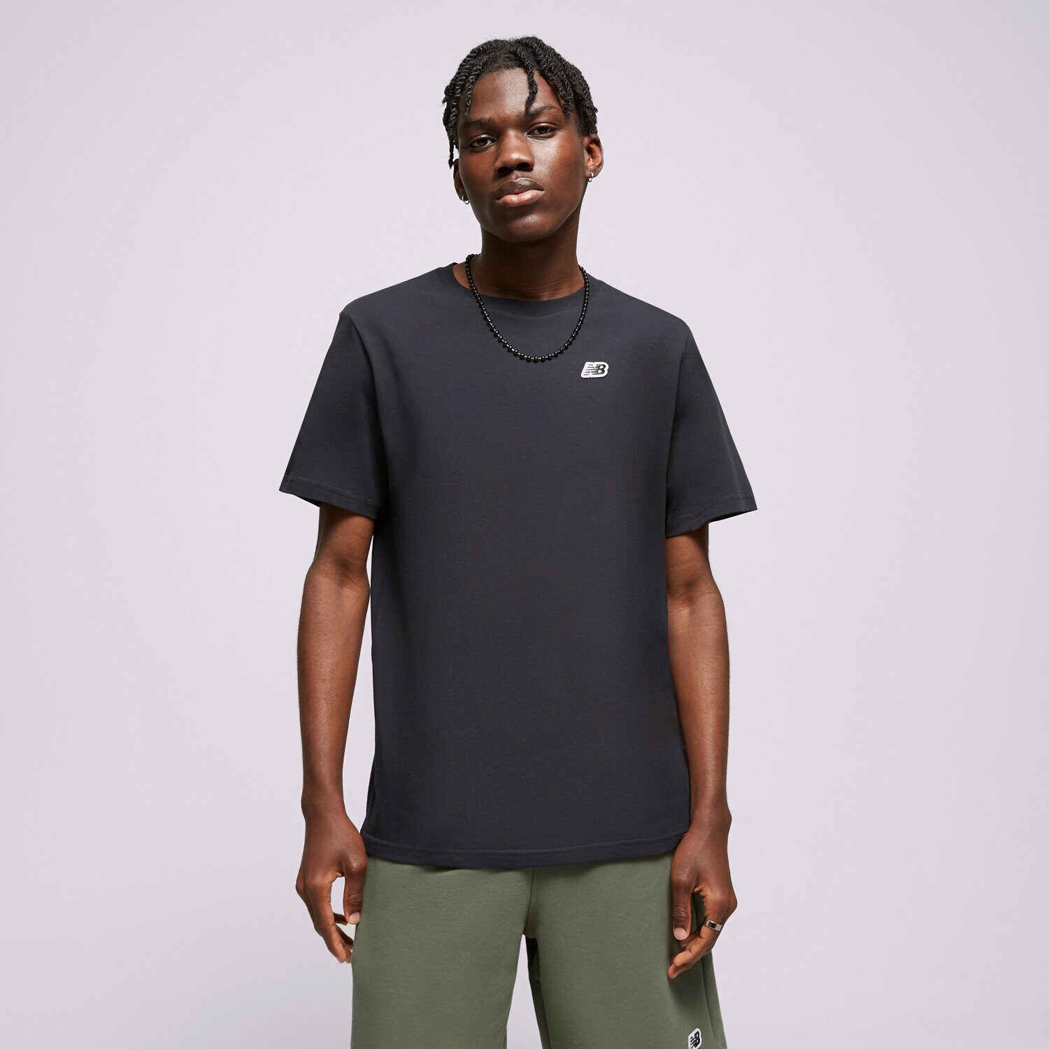Moška majica s kratkimi rokavi NEW BALANCE T-SHIRT SMALL PACK TEE MT23600BK črna