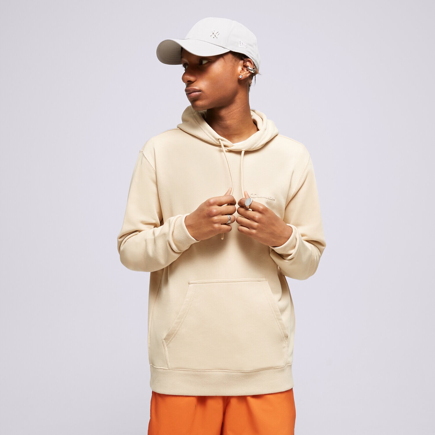 Moški pulover CHAMPION JOPICA S KAPUCO HOODED SWEATSHIRT 218535MS073 bež